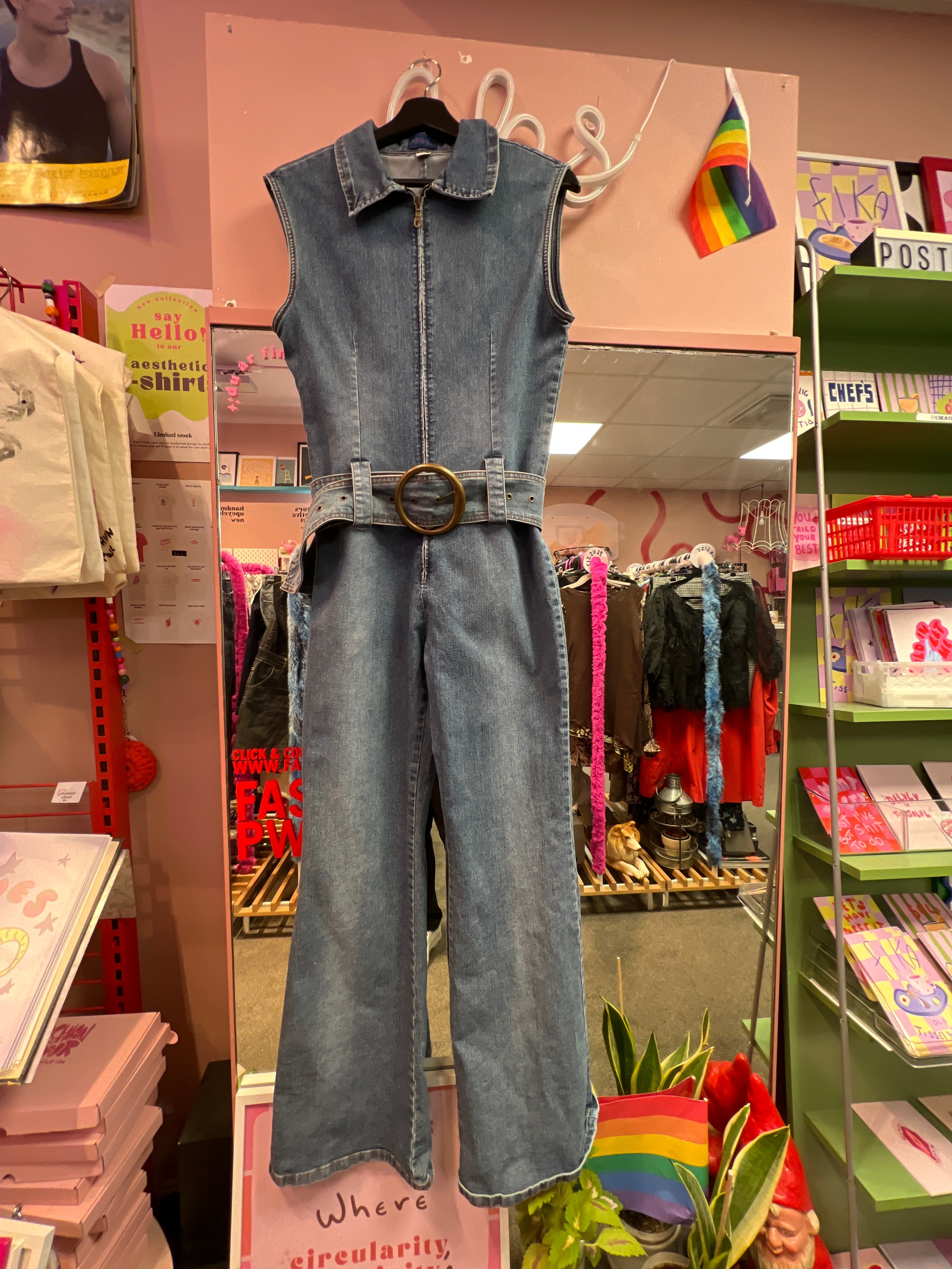 Jeans stretch overalls