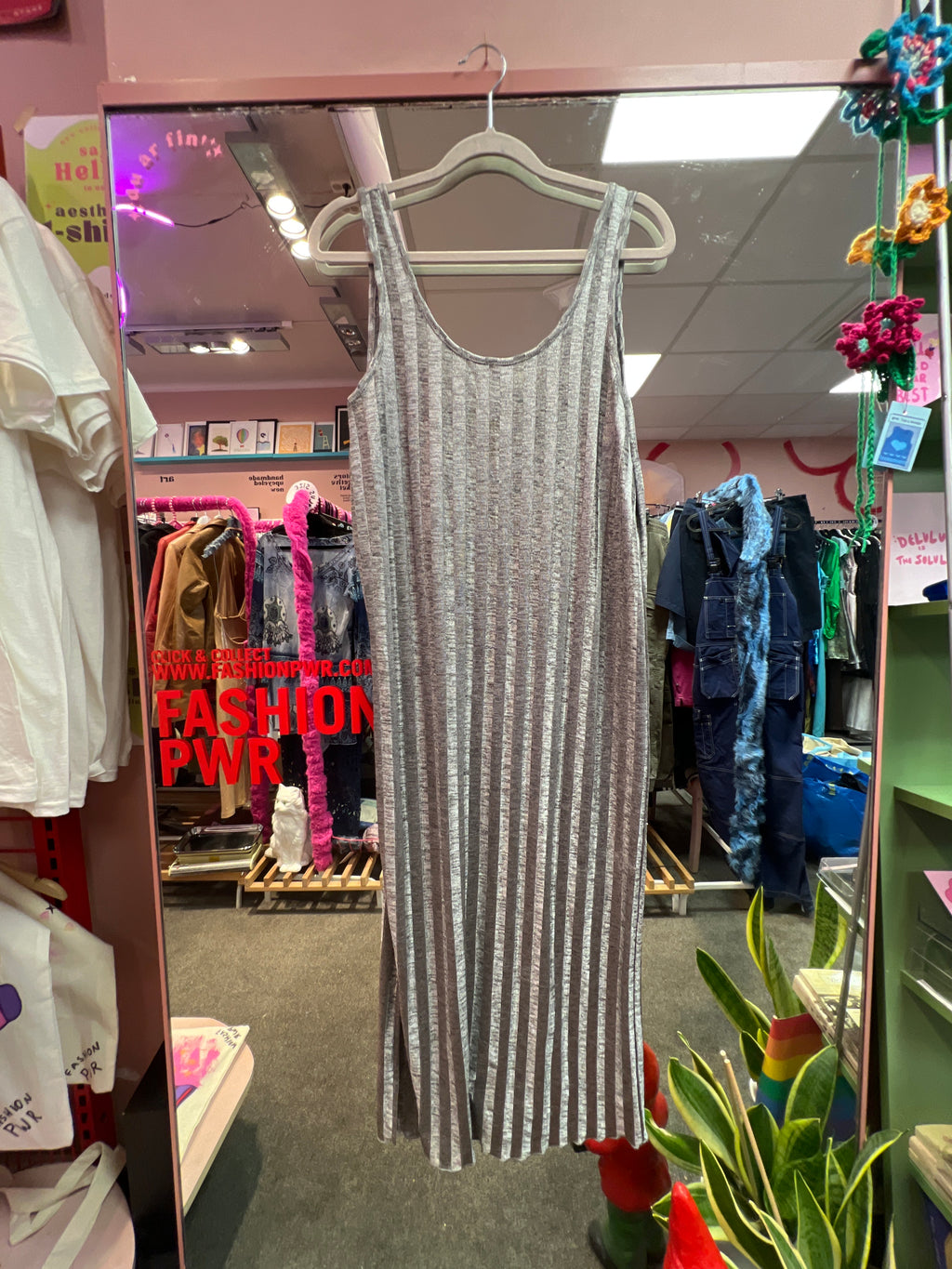 Shiny metallic dress
