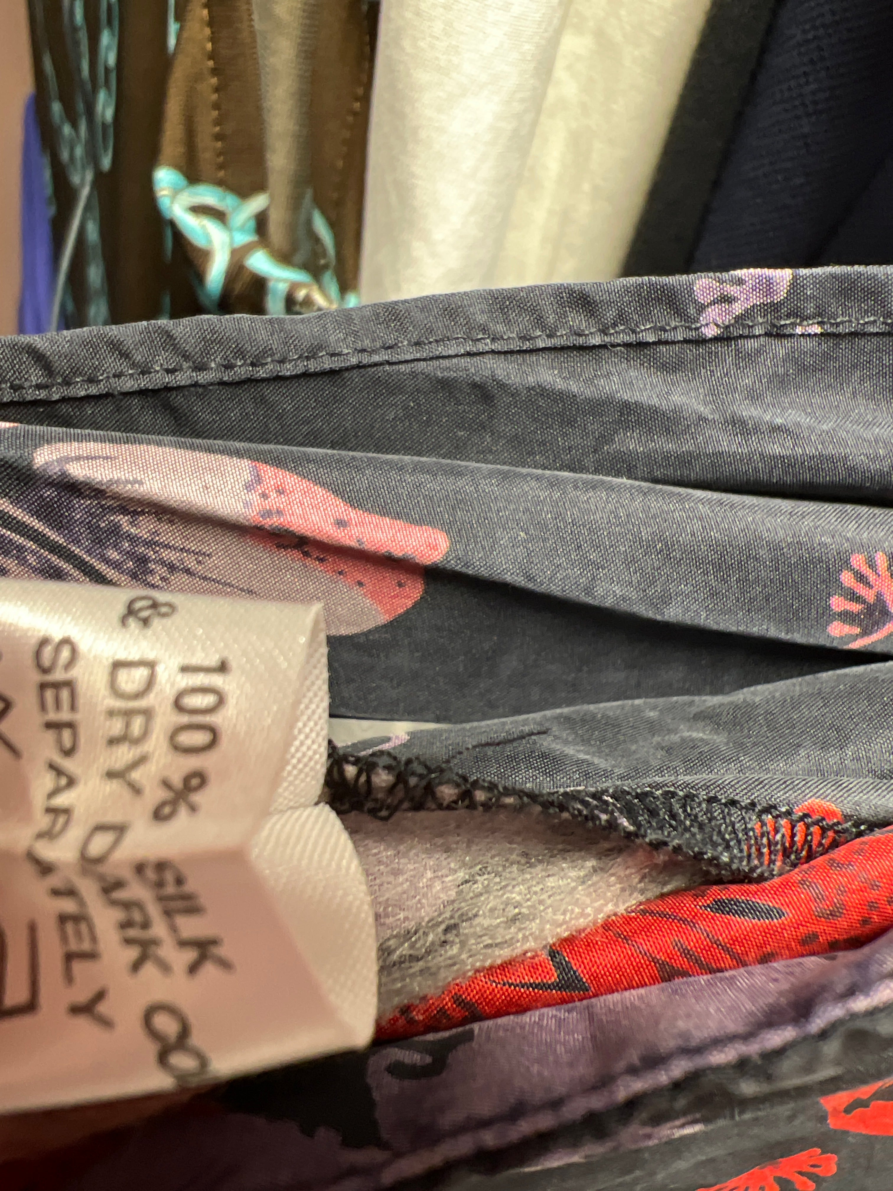 Wrap silk skirt