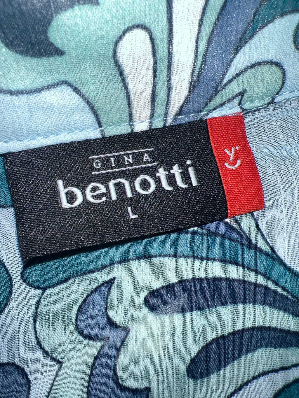 Gina benotti blue blouse