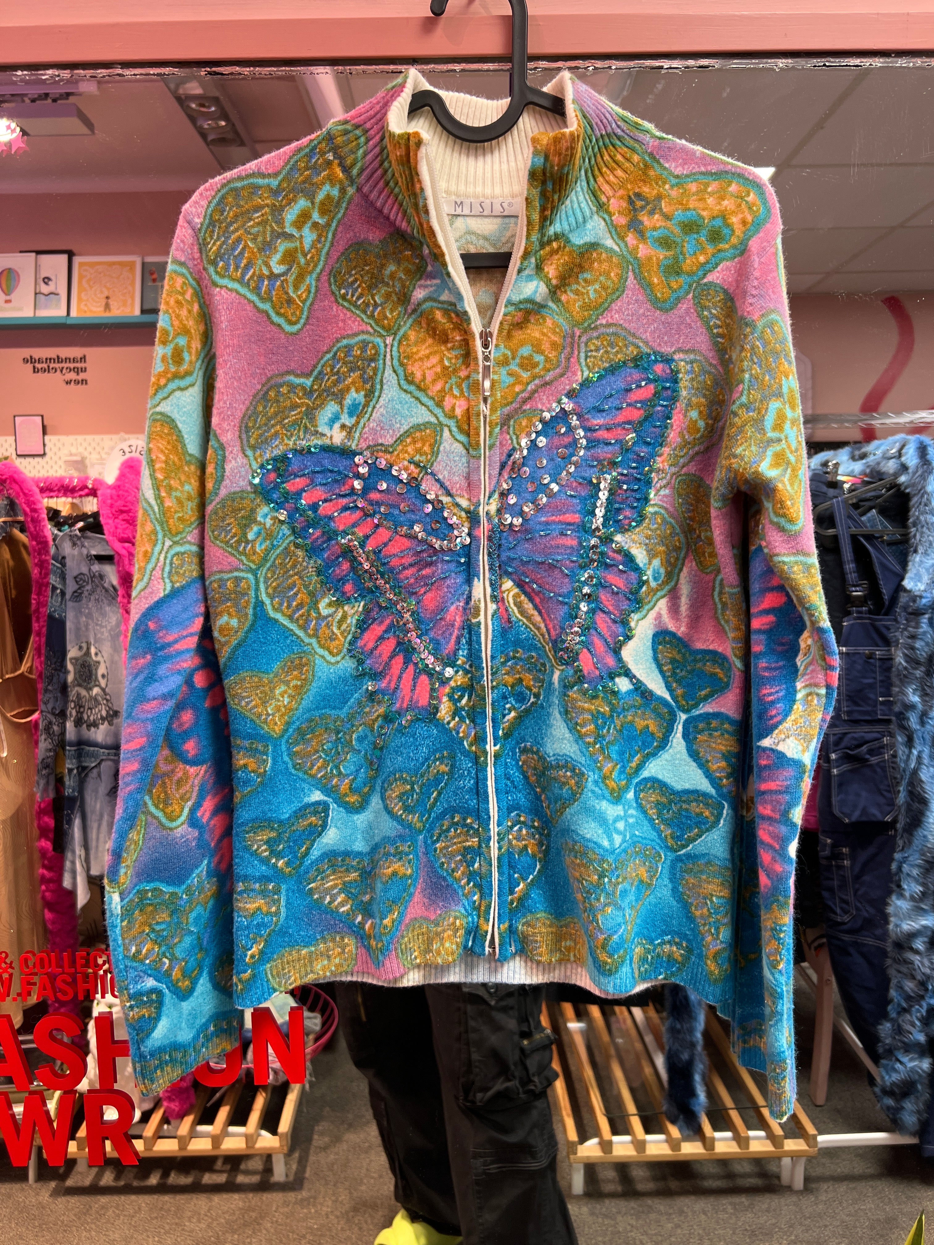 Y2k vibes butterfly colorful Sweater