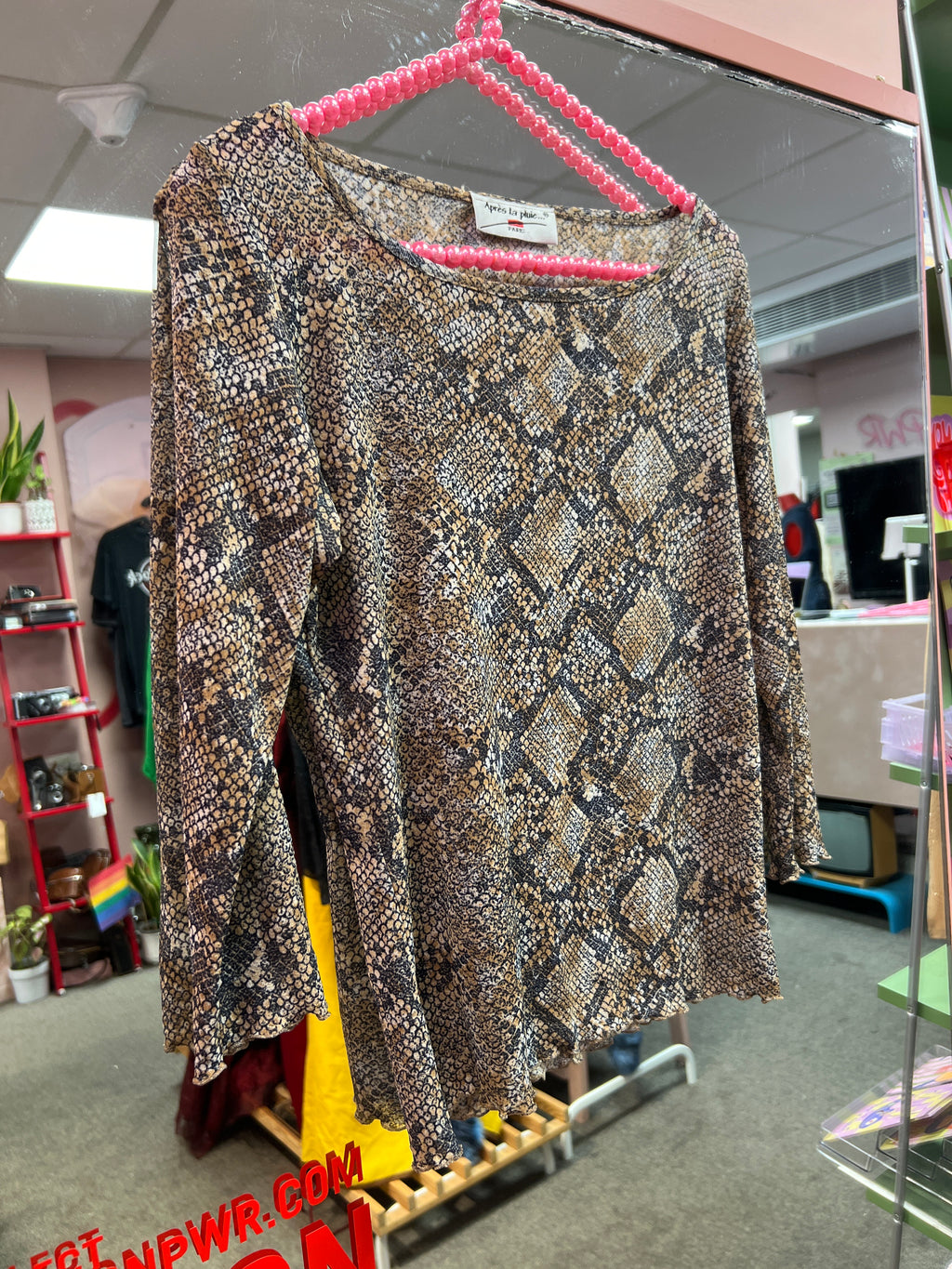 Animal print top