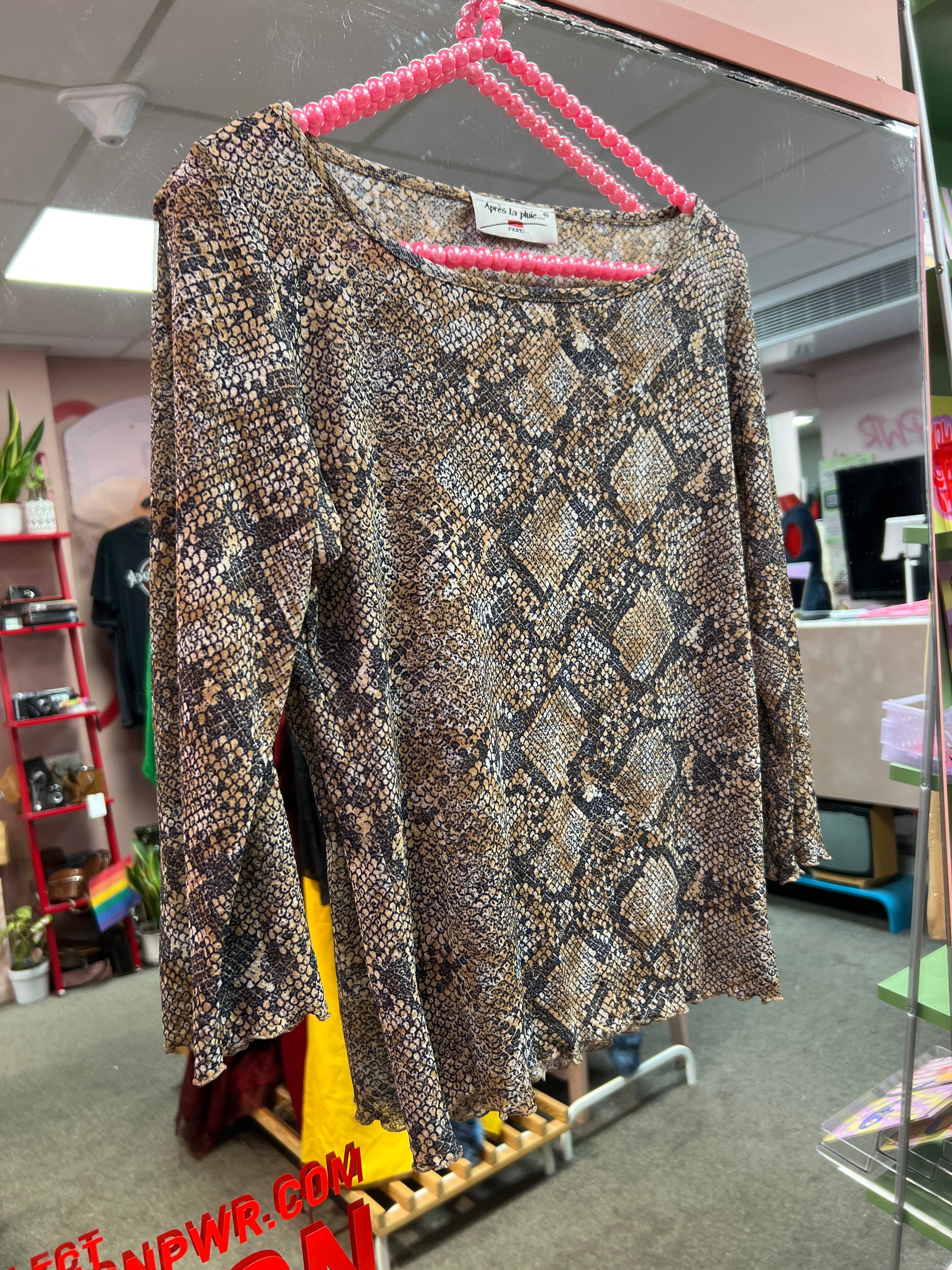 Animal print top