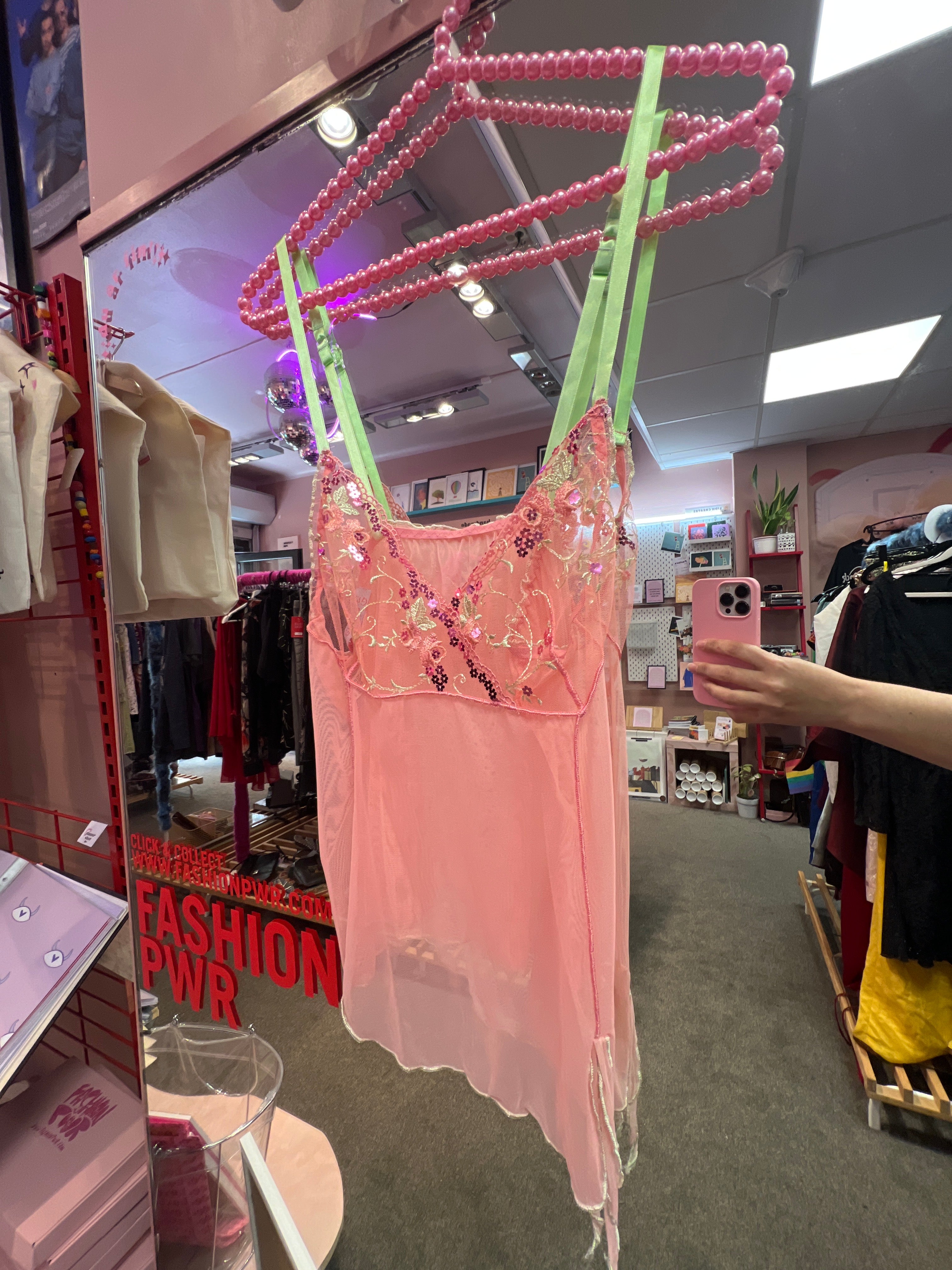 Y2K pink fairy vibes made in Italy top