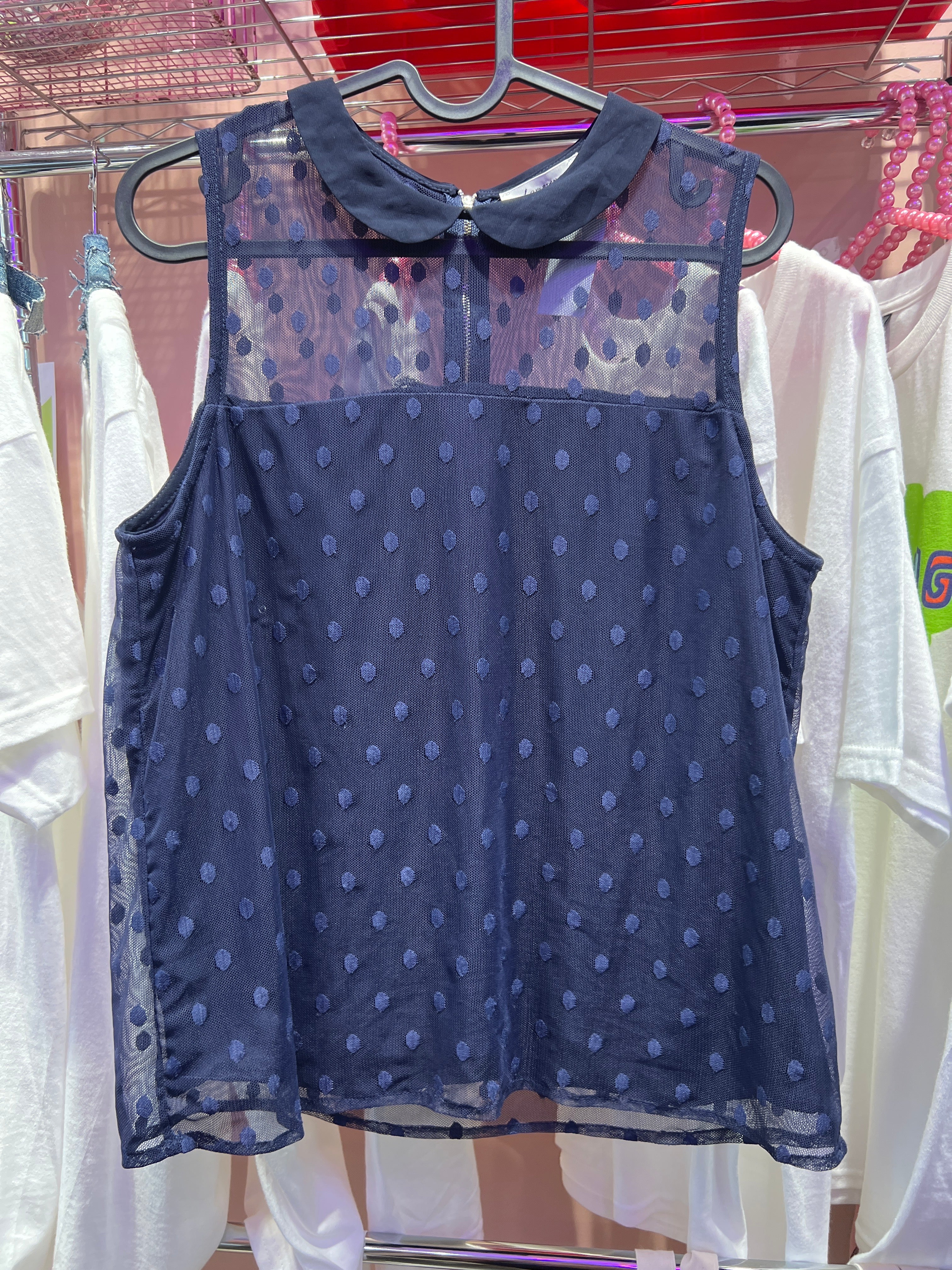 Blue polka dots