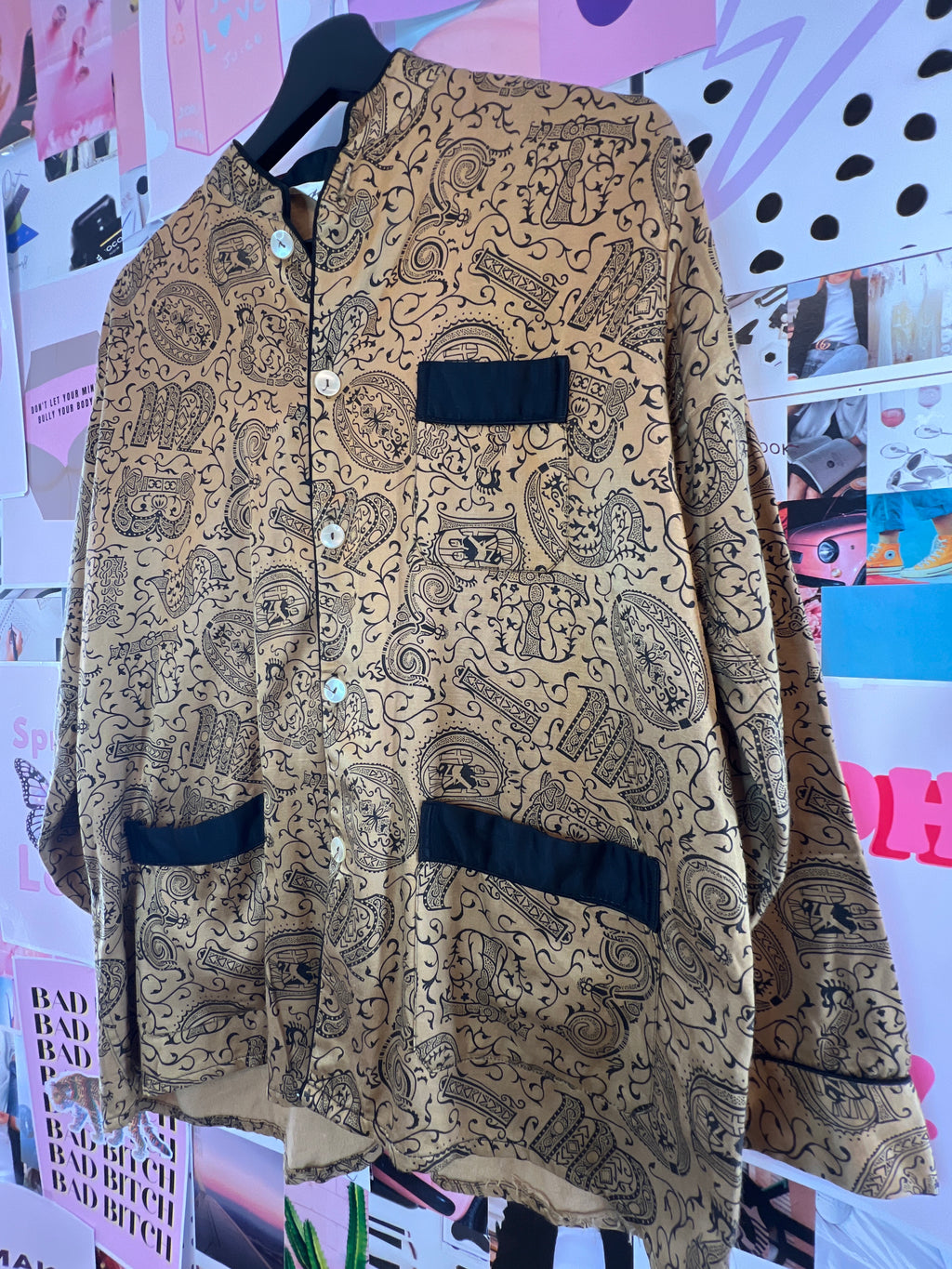 Shiny Master Dèposée Button-up Blouse