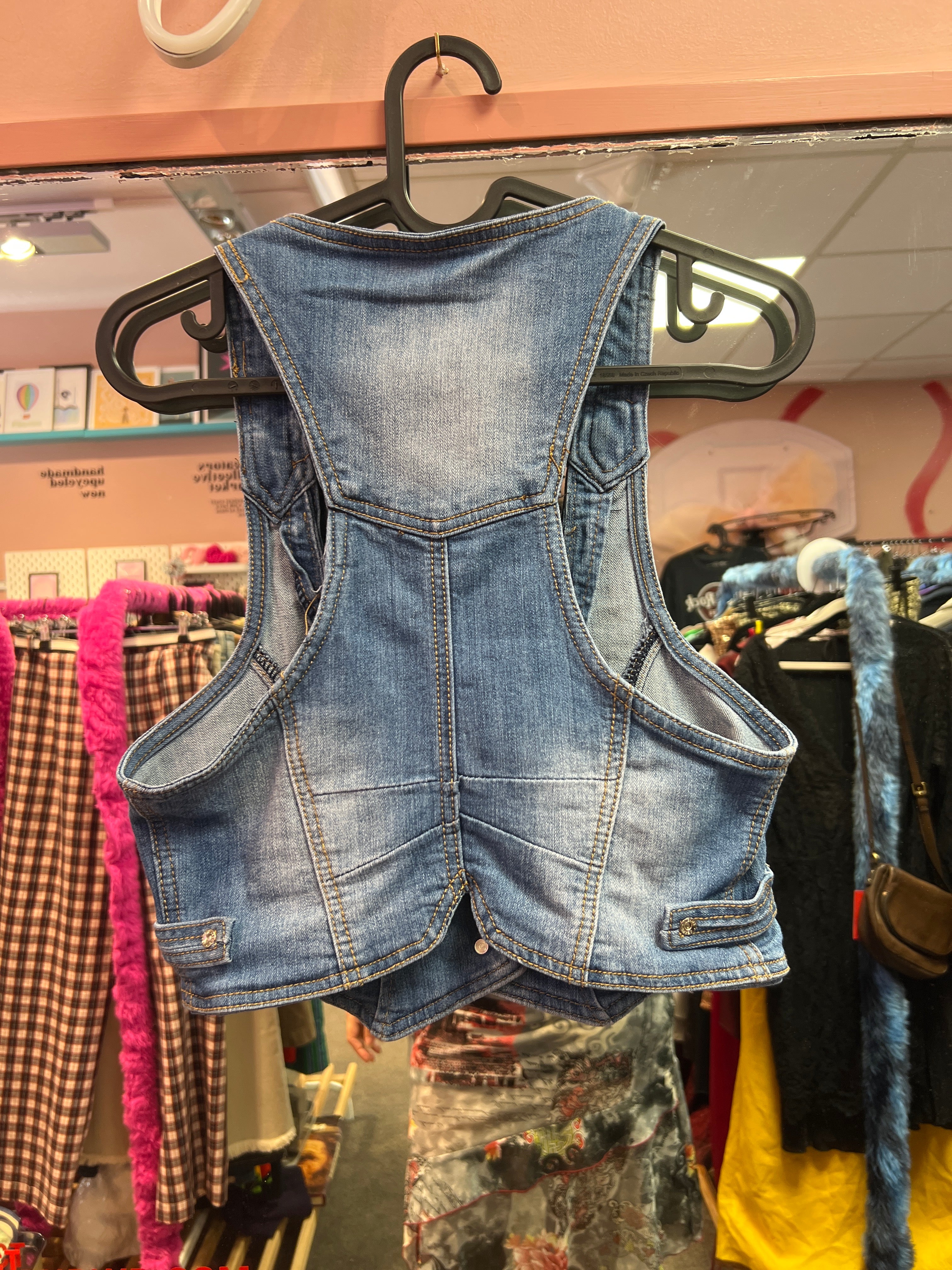 Jeans vest Natural