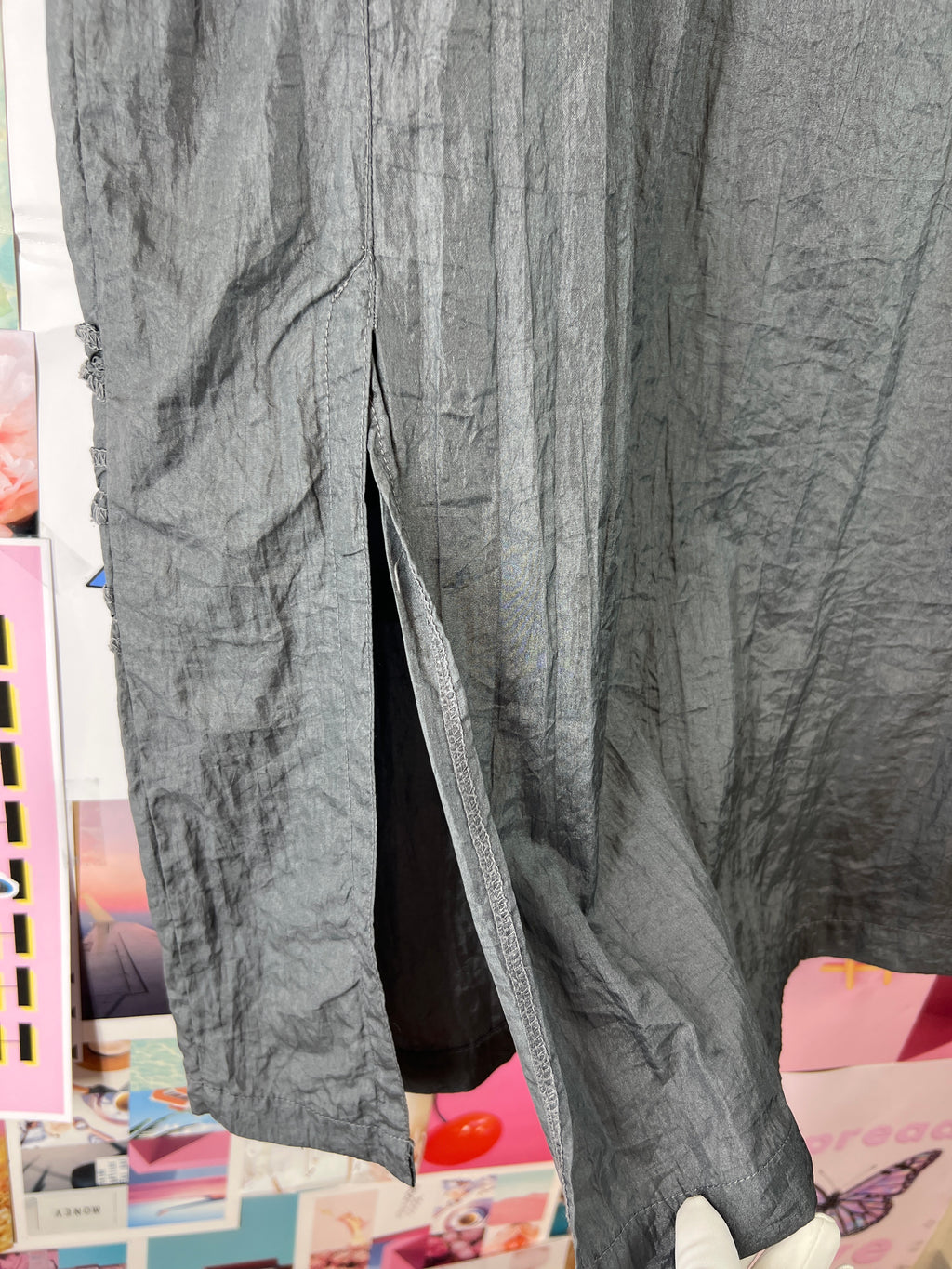 Thin grey y2k vibes skirt