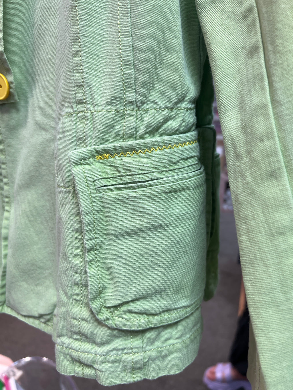 Green cotton blazer Danini