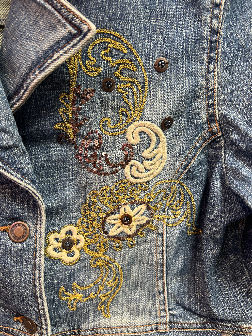 Embroidered Jeans jacket Comma