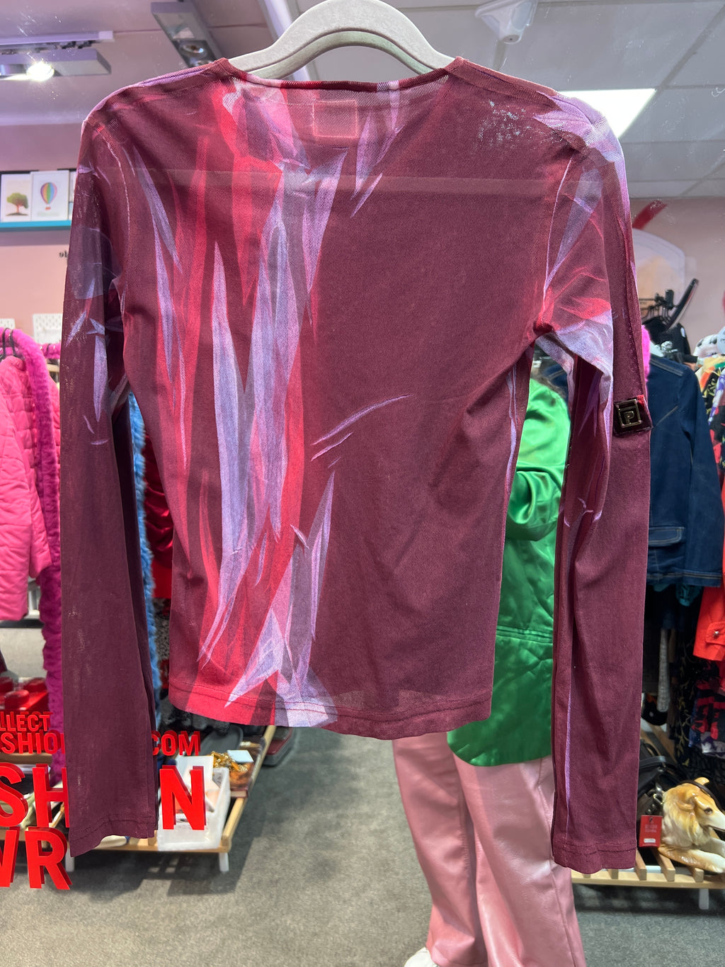 Miss Sixty mesh Y2K vibes top