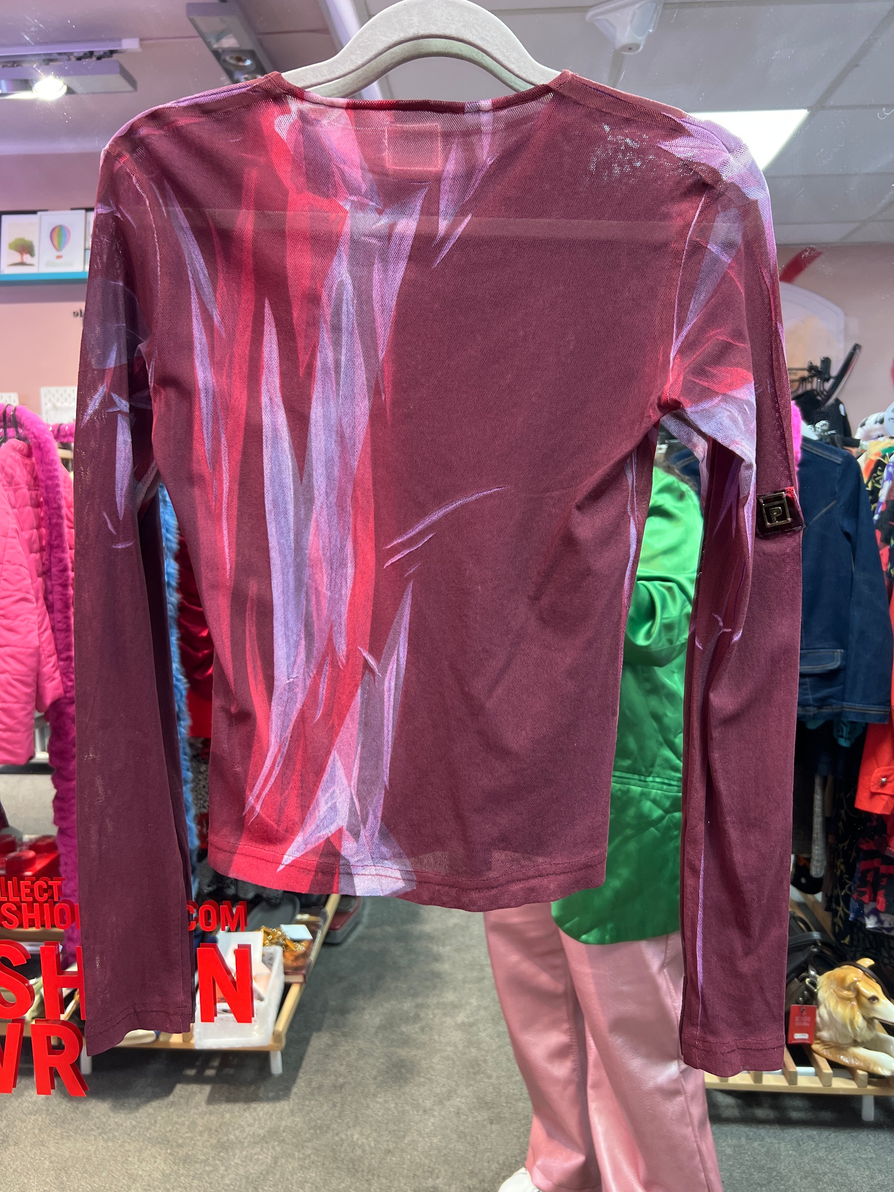 Miss Sixty mesh Y2K vibes top