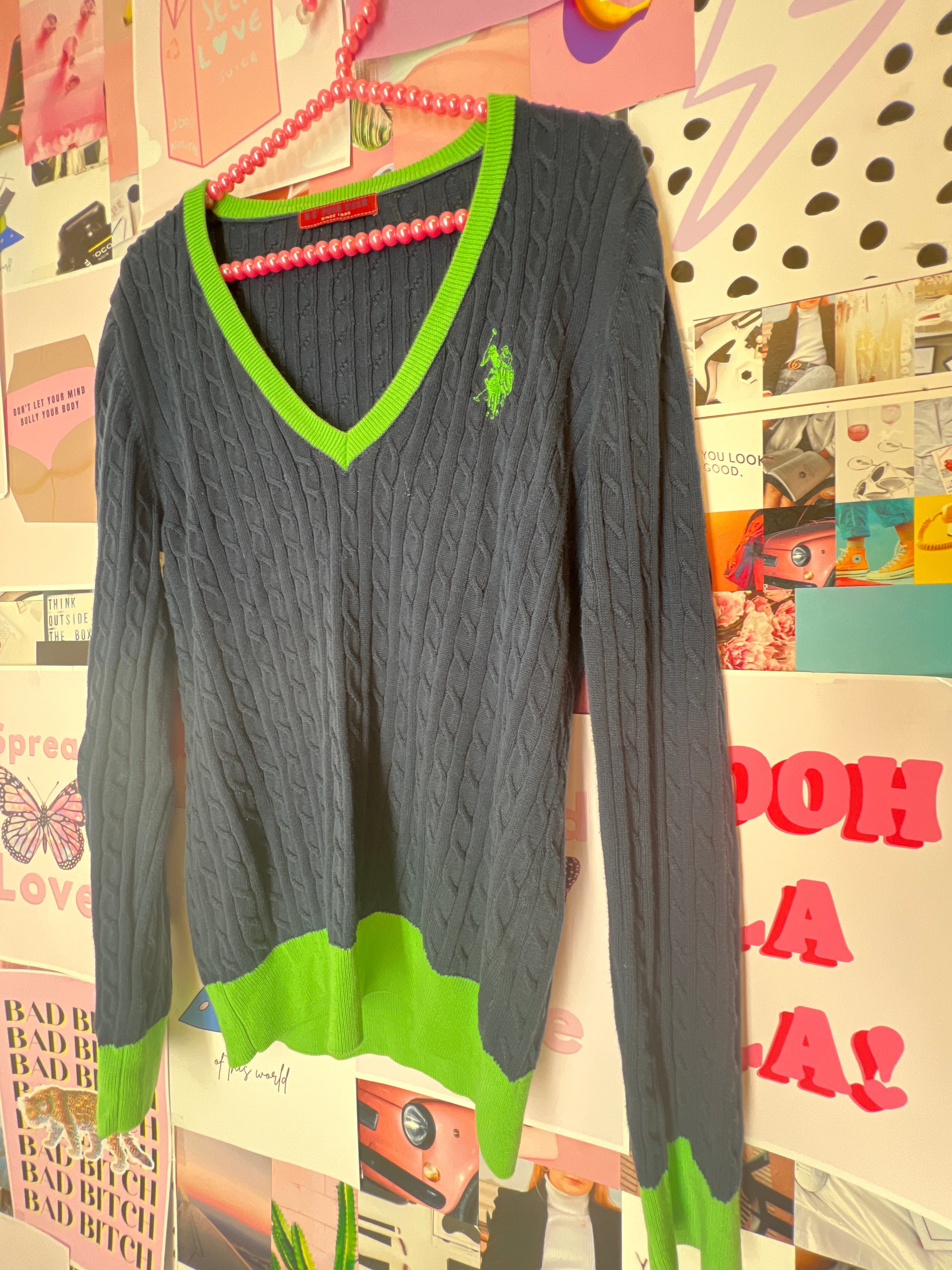 US Polo Blue and Green