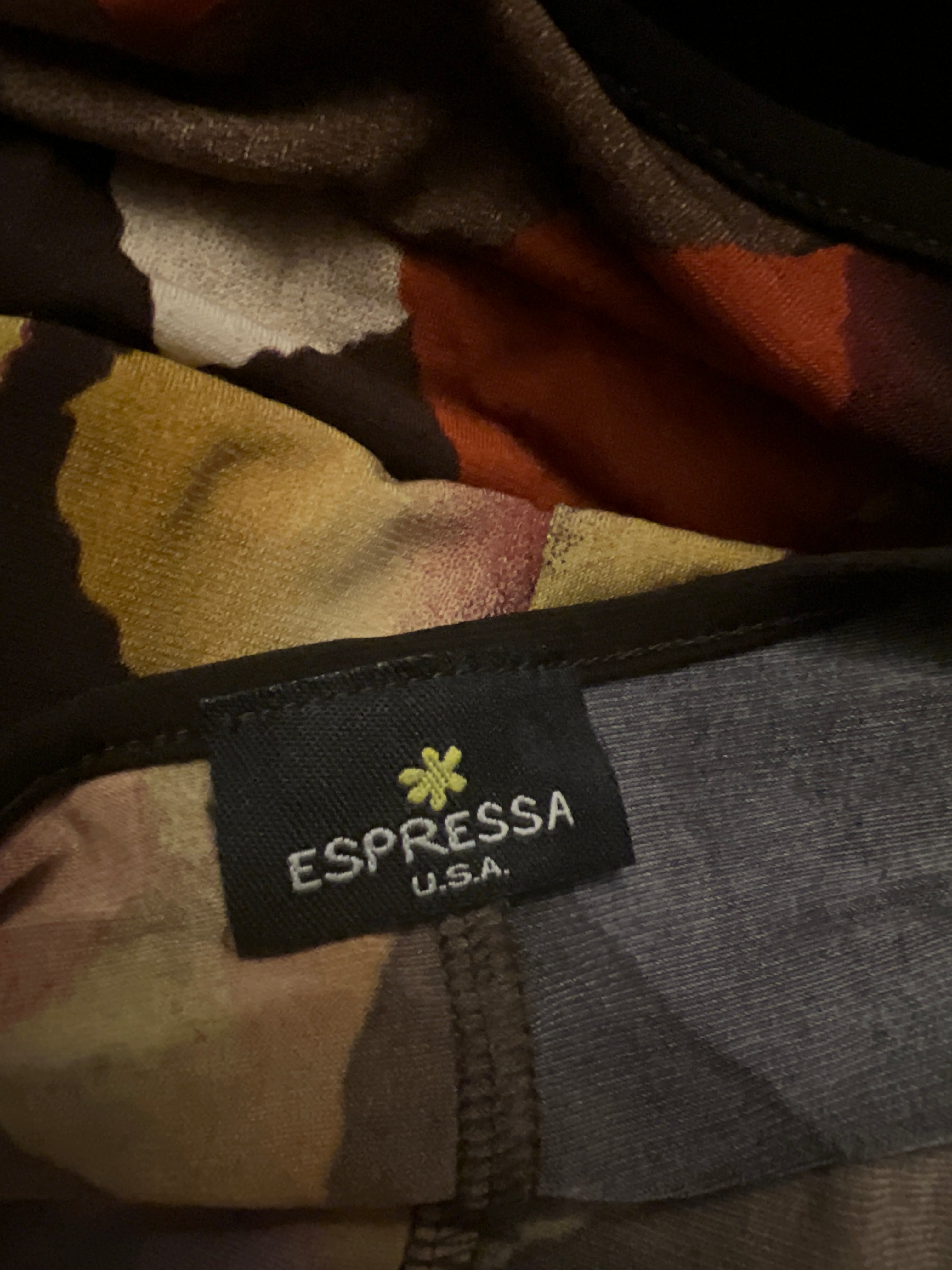 Brown patterned top Espressa USA