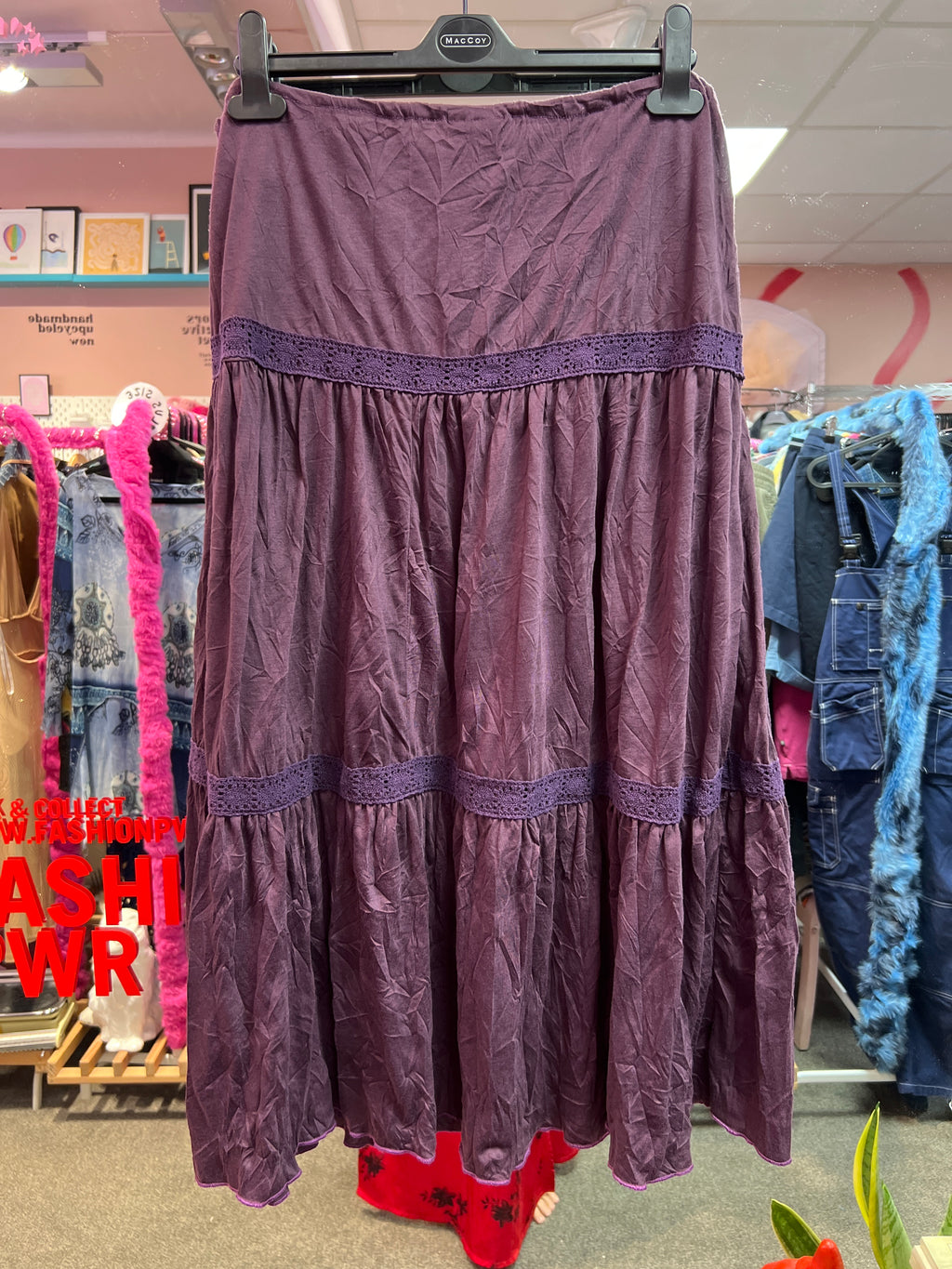 Purple bohemian Editions skirt