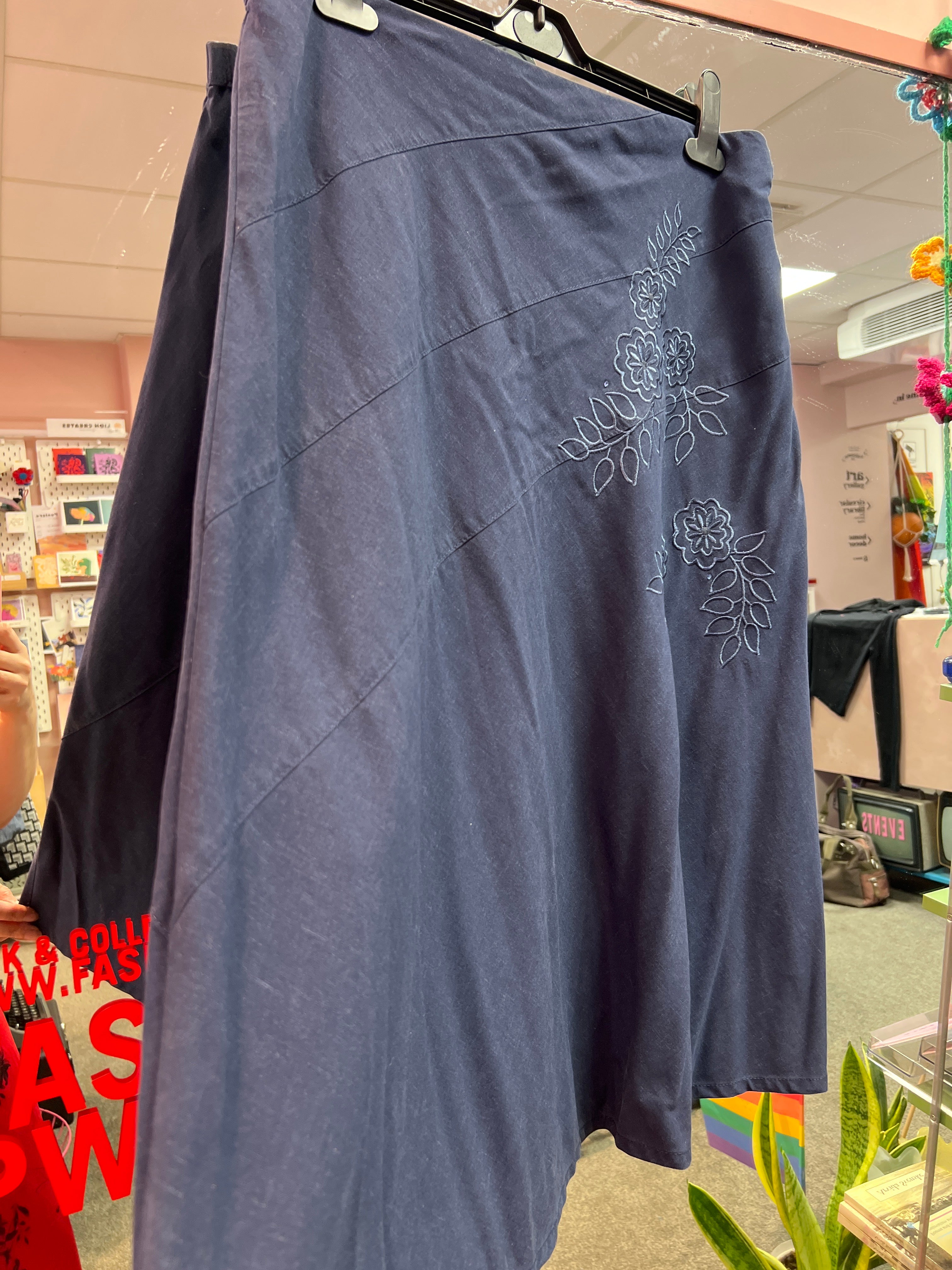 Blue Marks and Spencer skirt