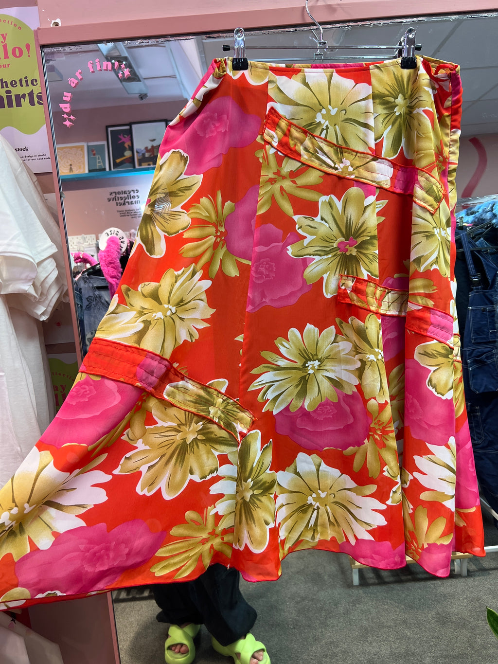 Summer vibes flower skirt