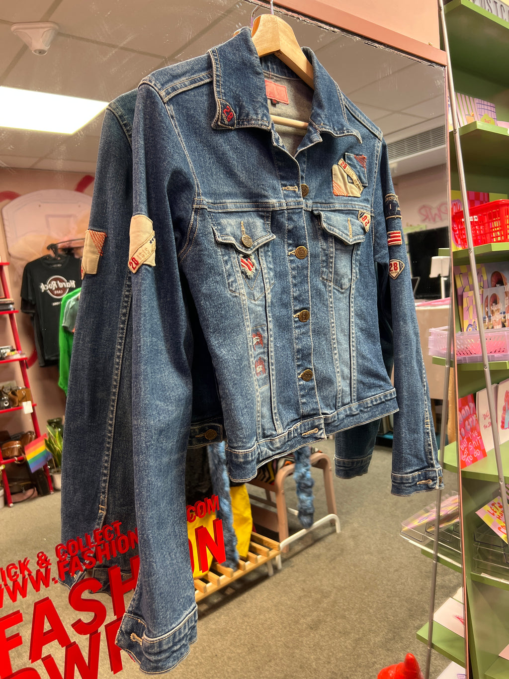 Jacket with patches