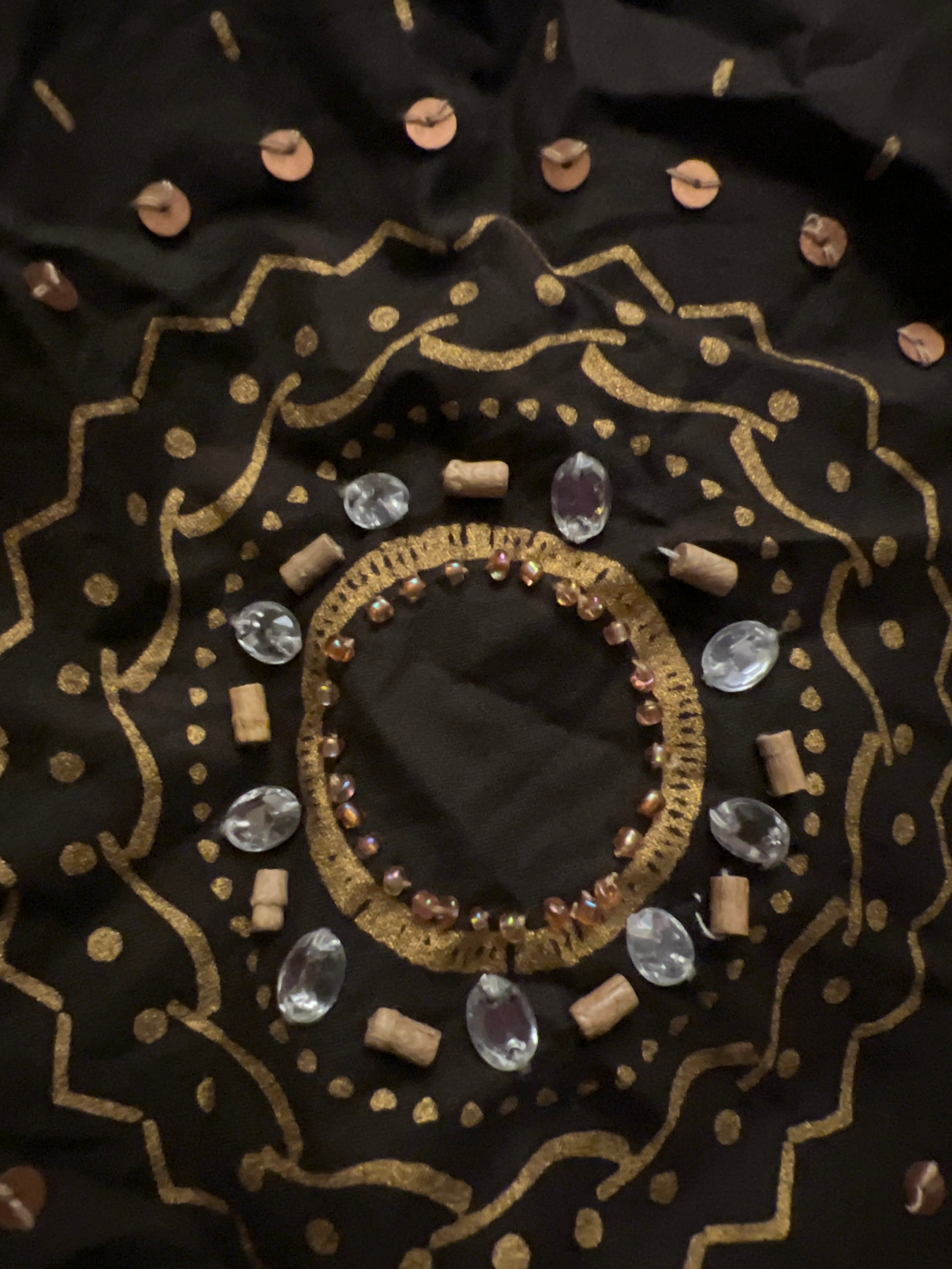 Mandalas brown skirt