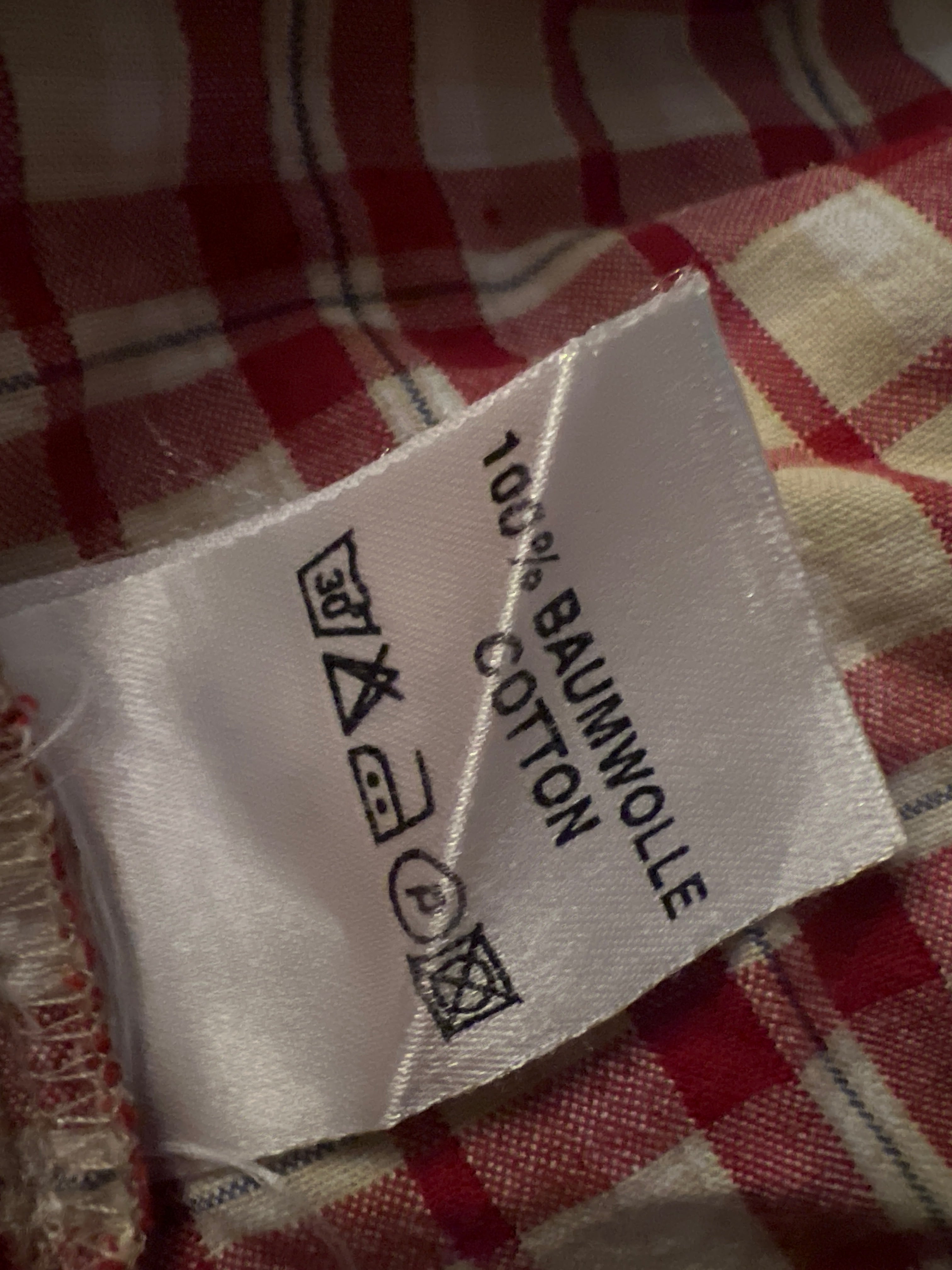 Red lumberjack mini shirt