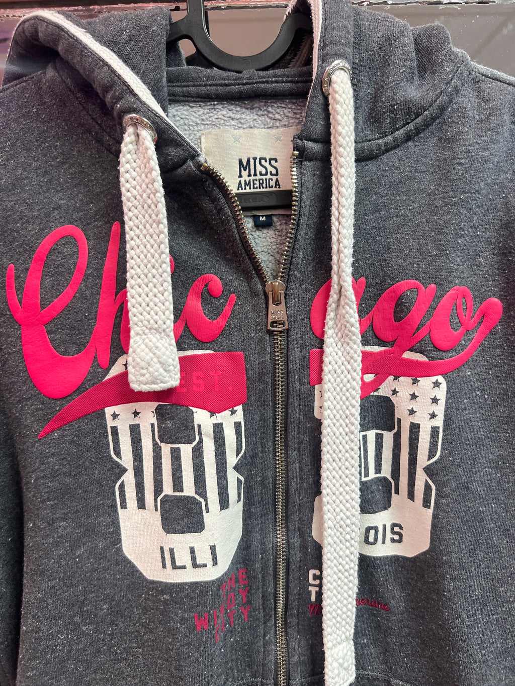 Miss America grey hoodie