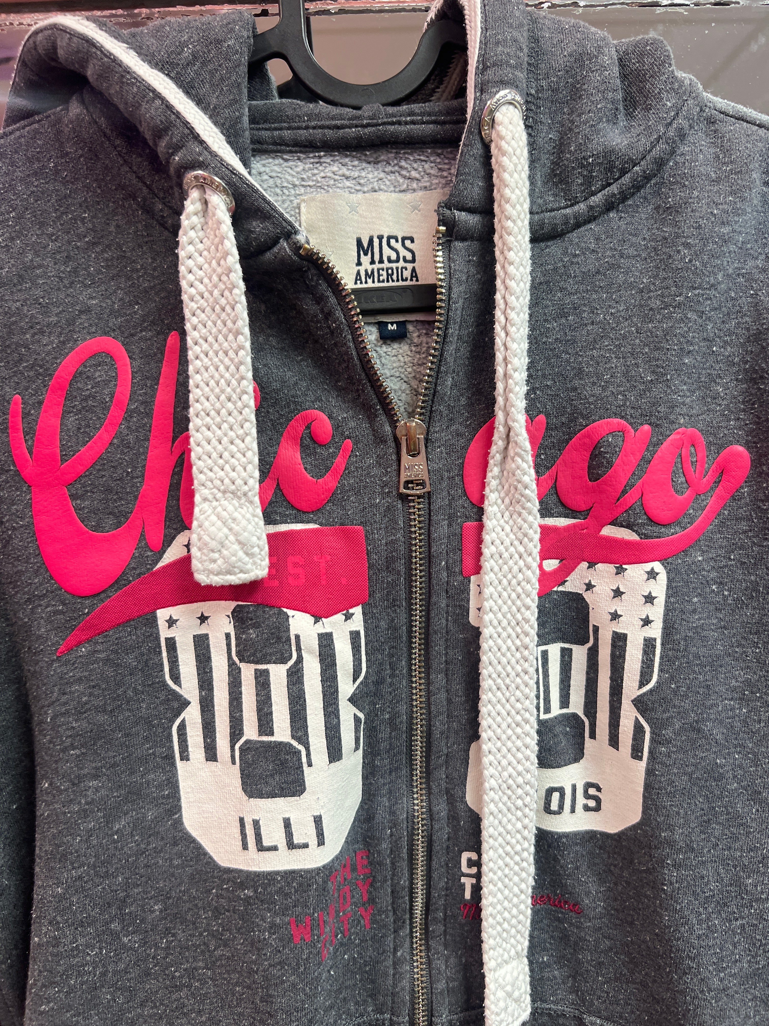 Miss America grey hoodie