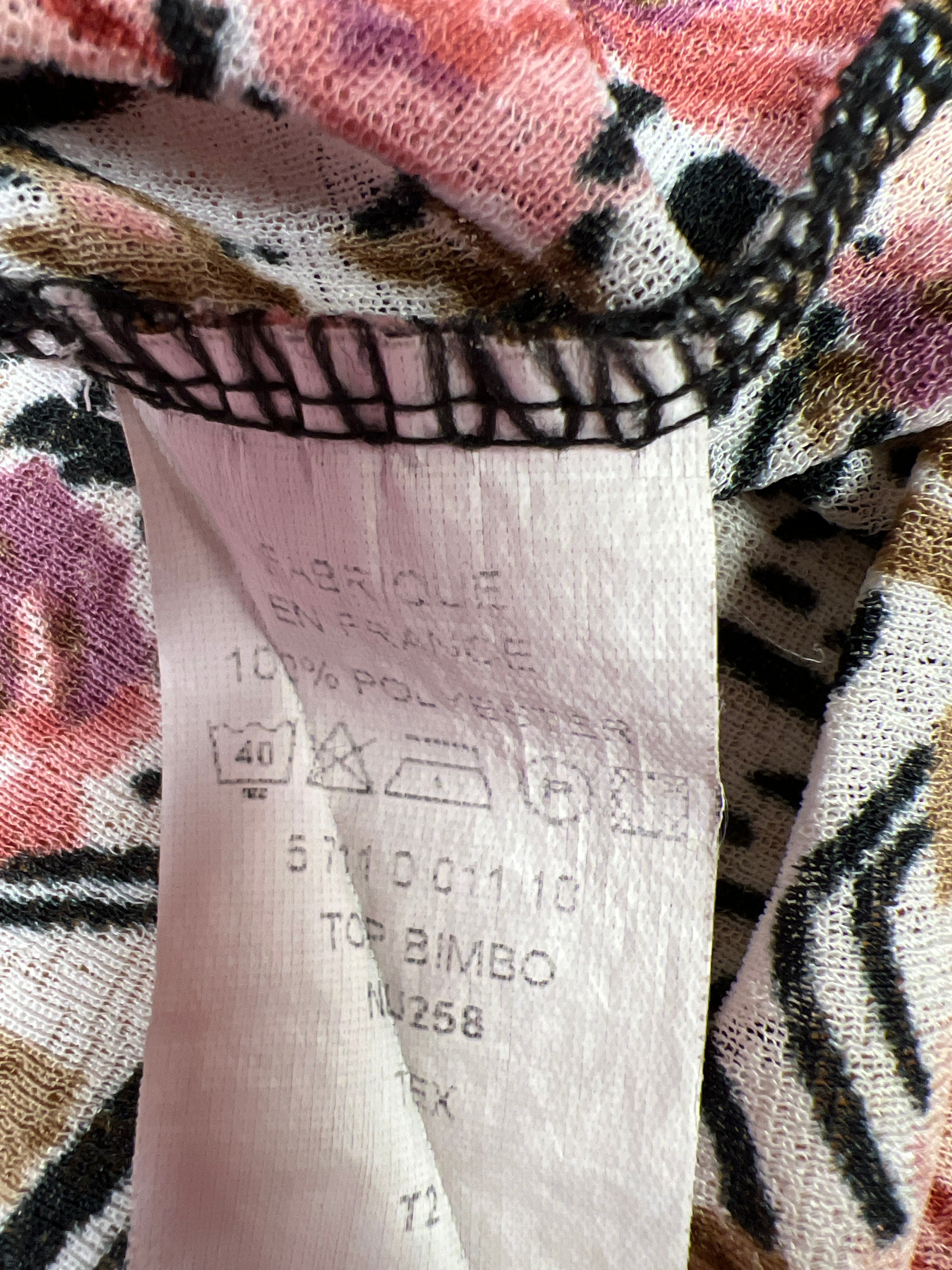 Y2K vibes patterned blouse Affinites blouse