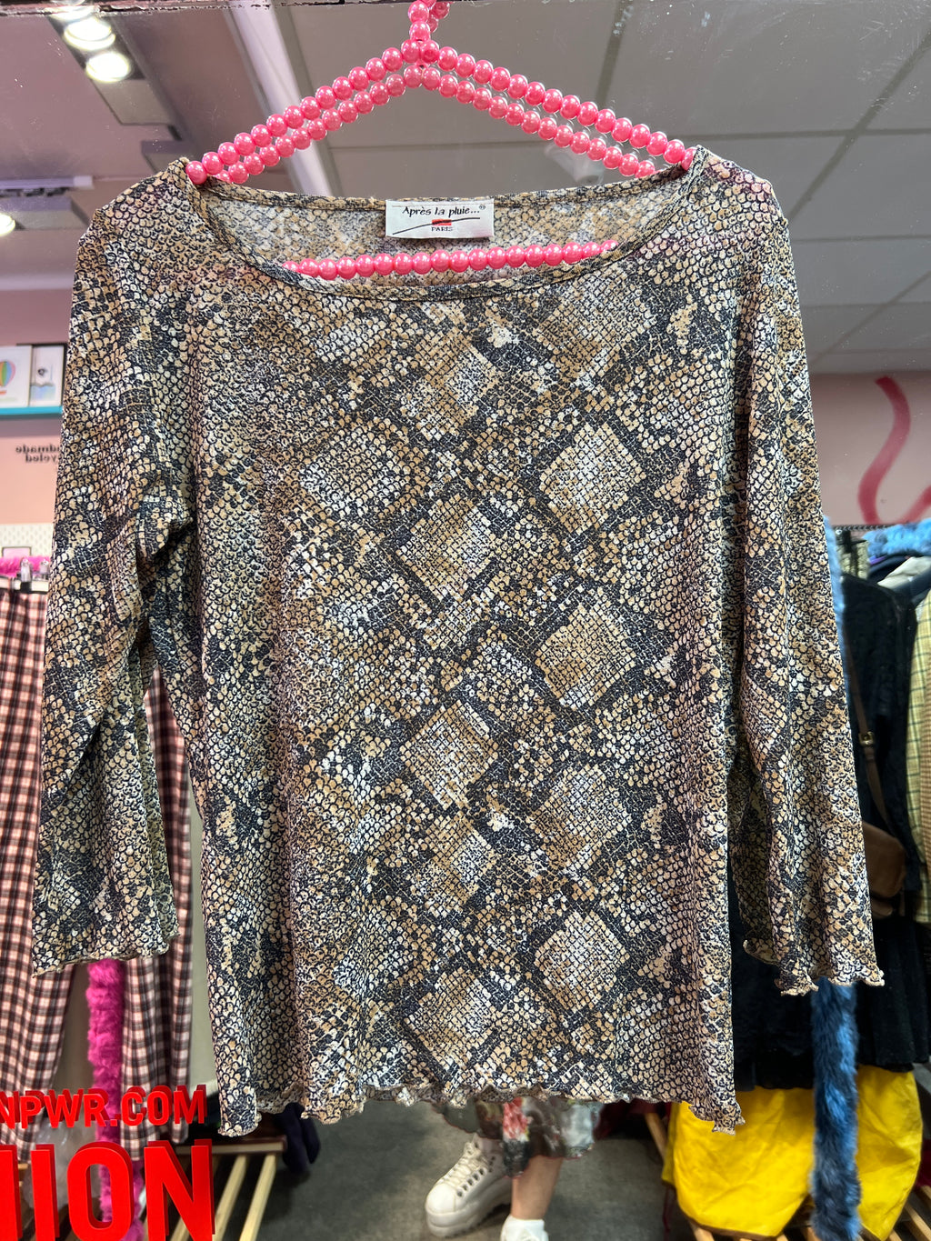 Animal print top