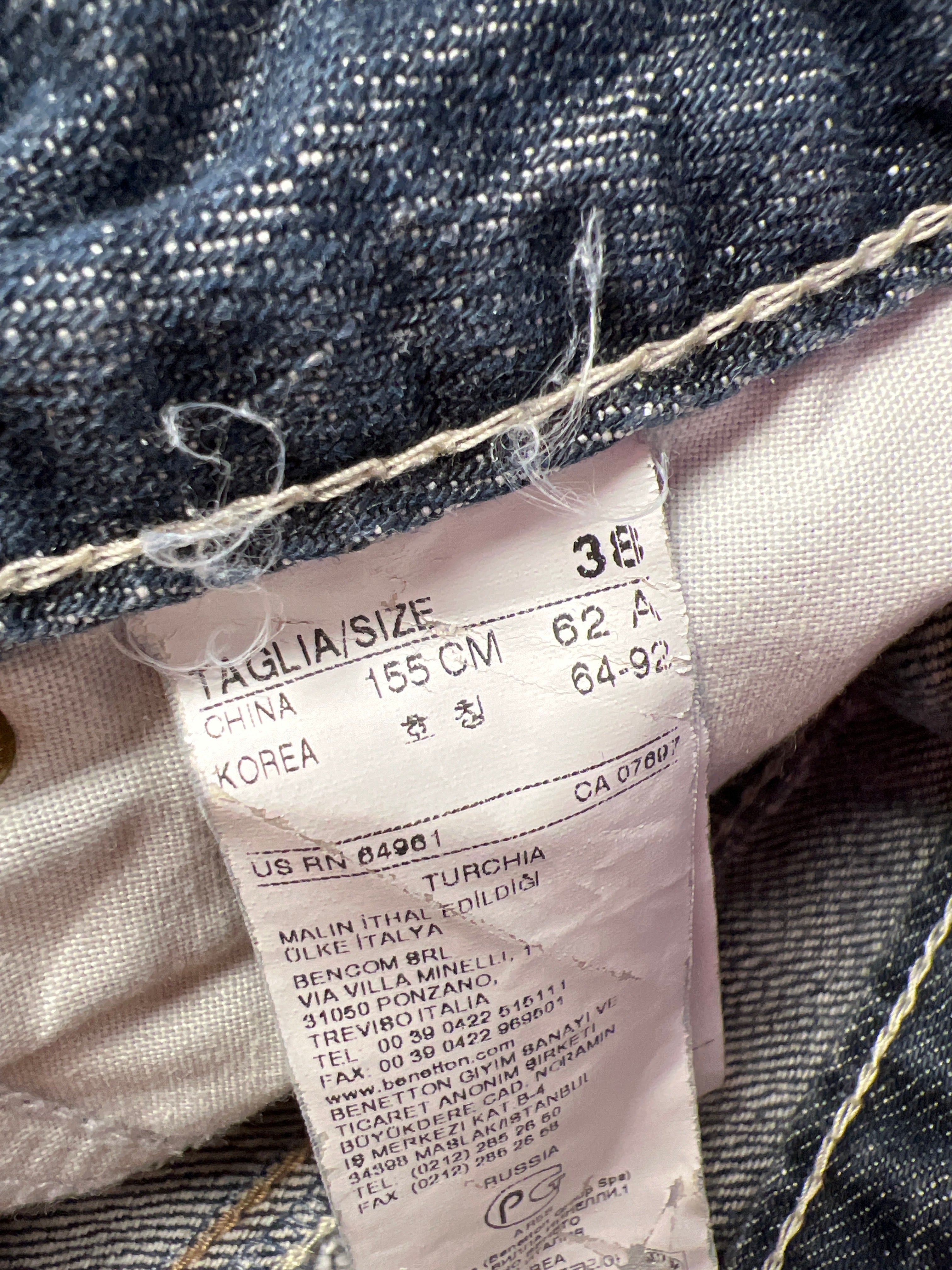 Upcycled Benetton jeans Skirt