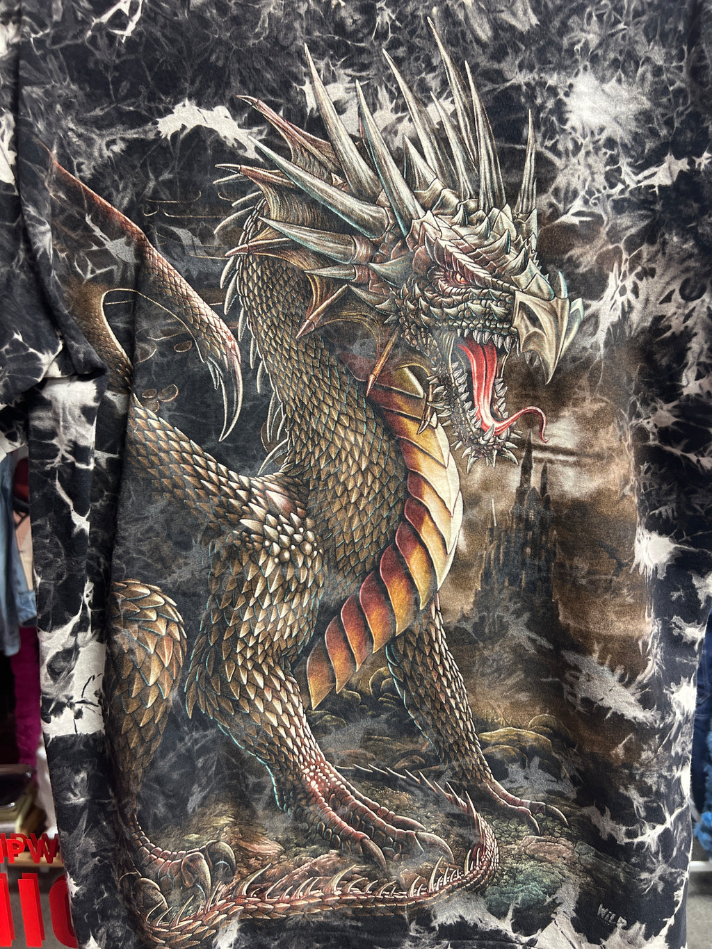 Dragon Wild tie dye tshirt