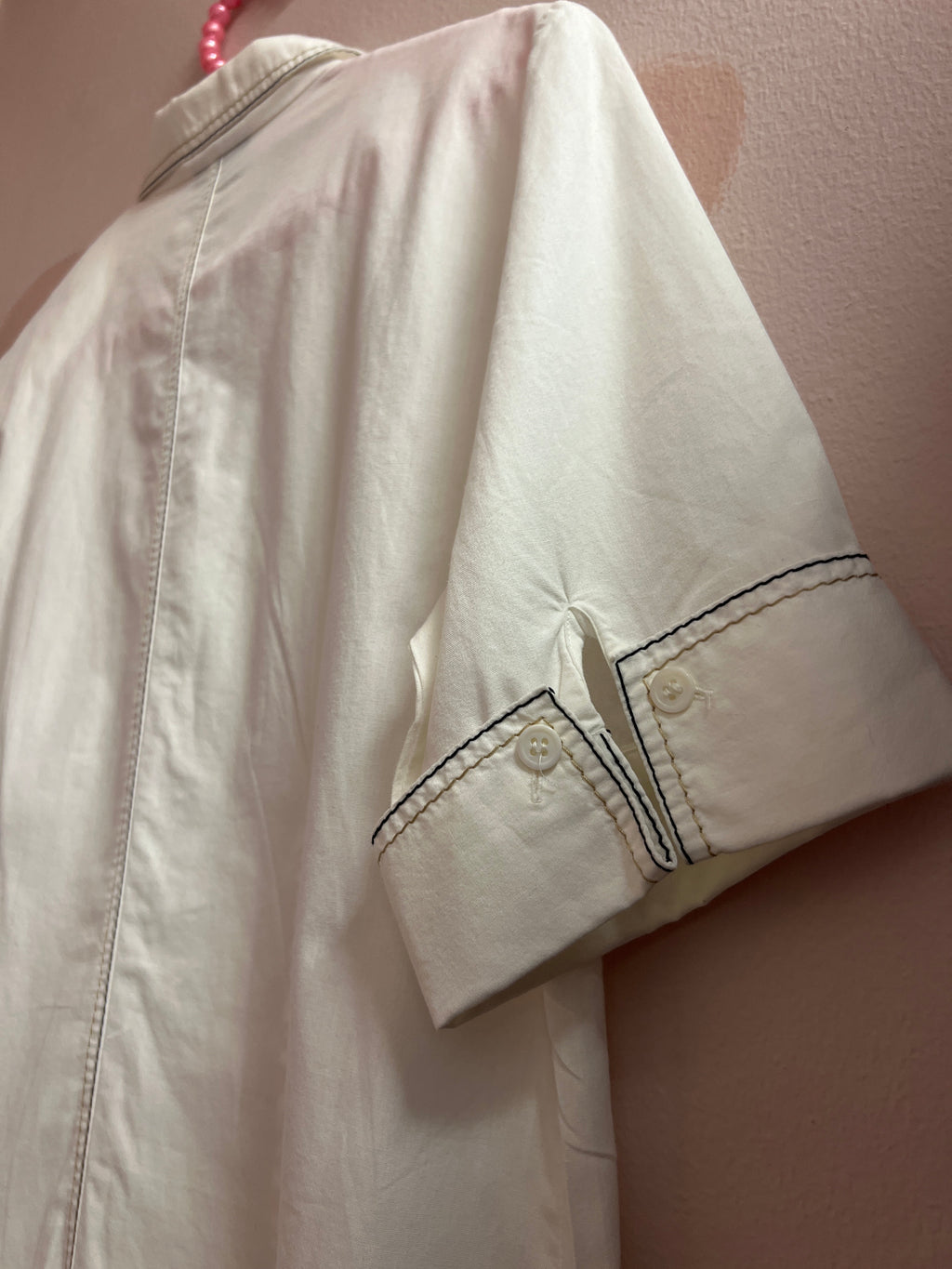 White shirt with cool details