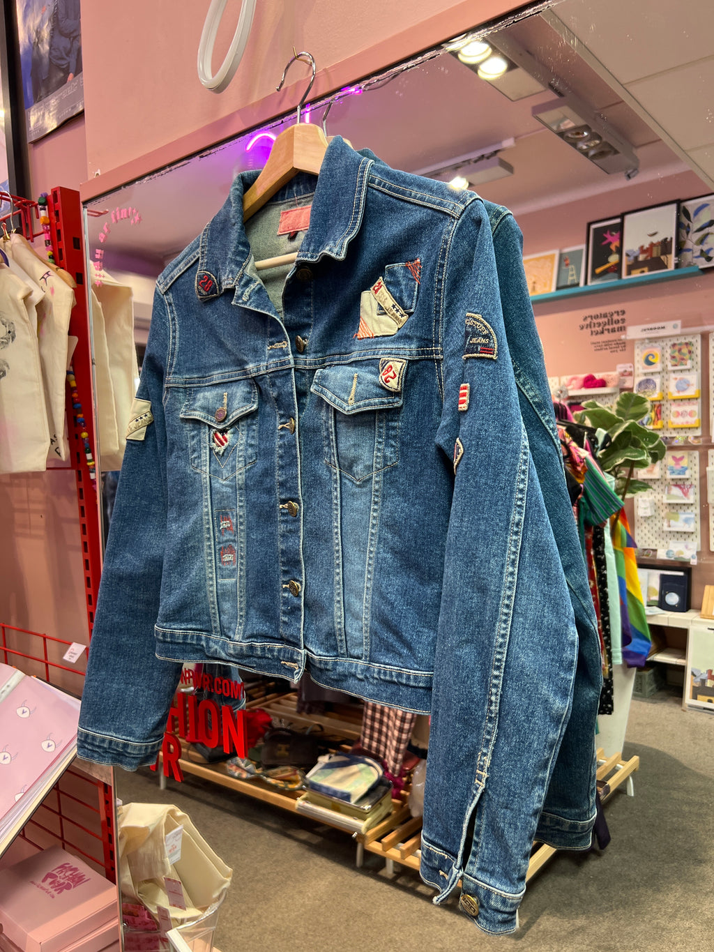Jacket with patches