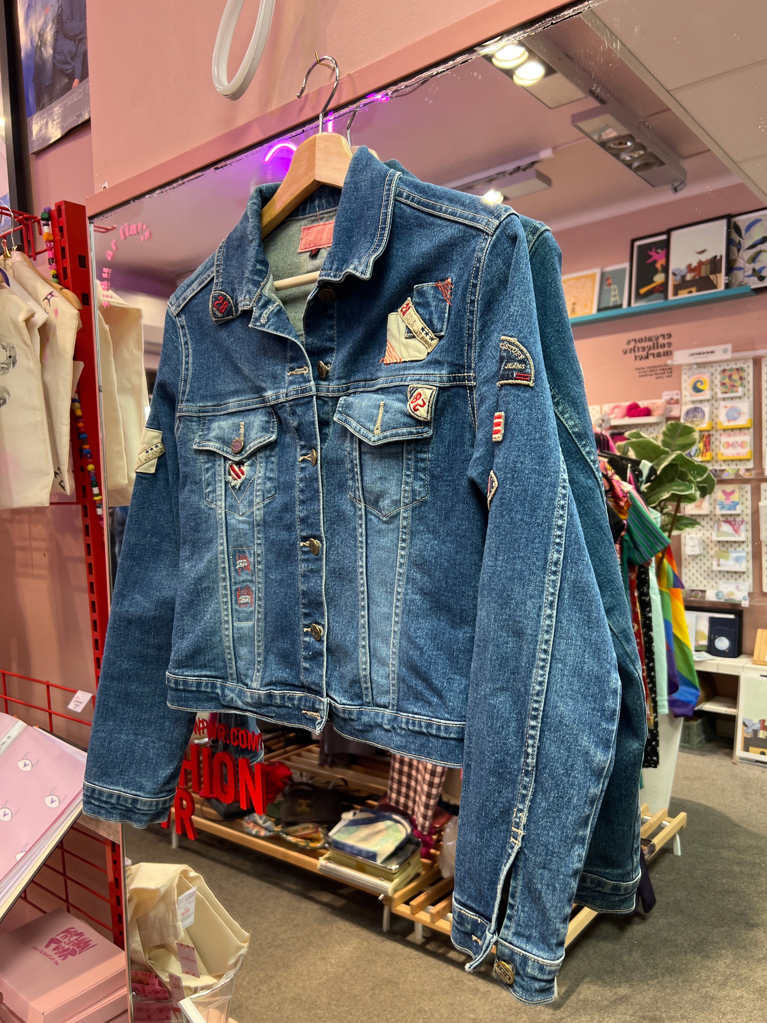 Jacket with patches