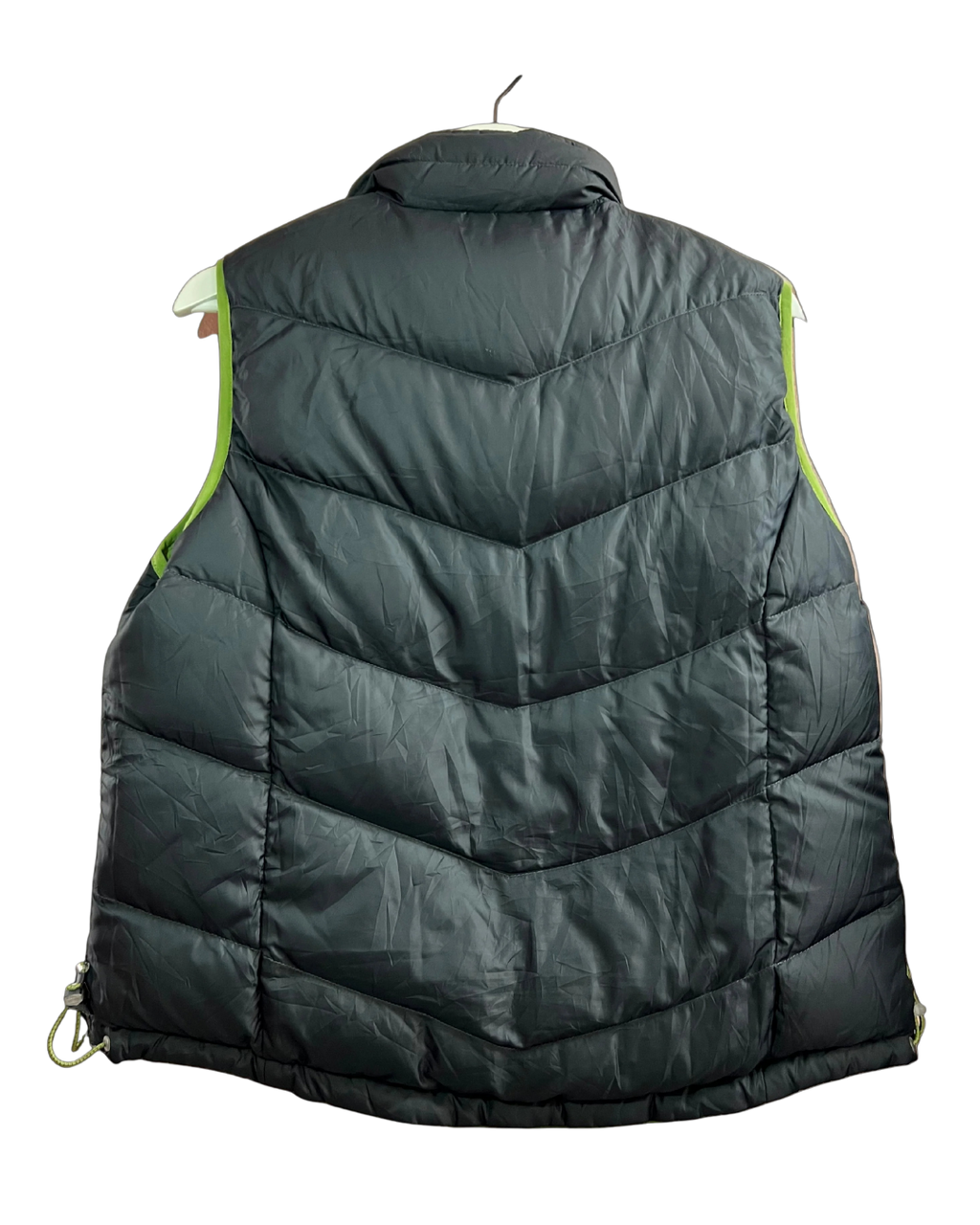 Reverseable Green and Black Puffervest