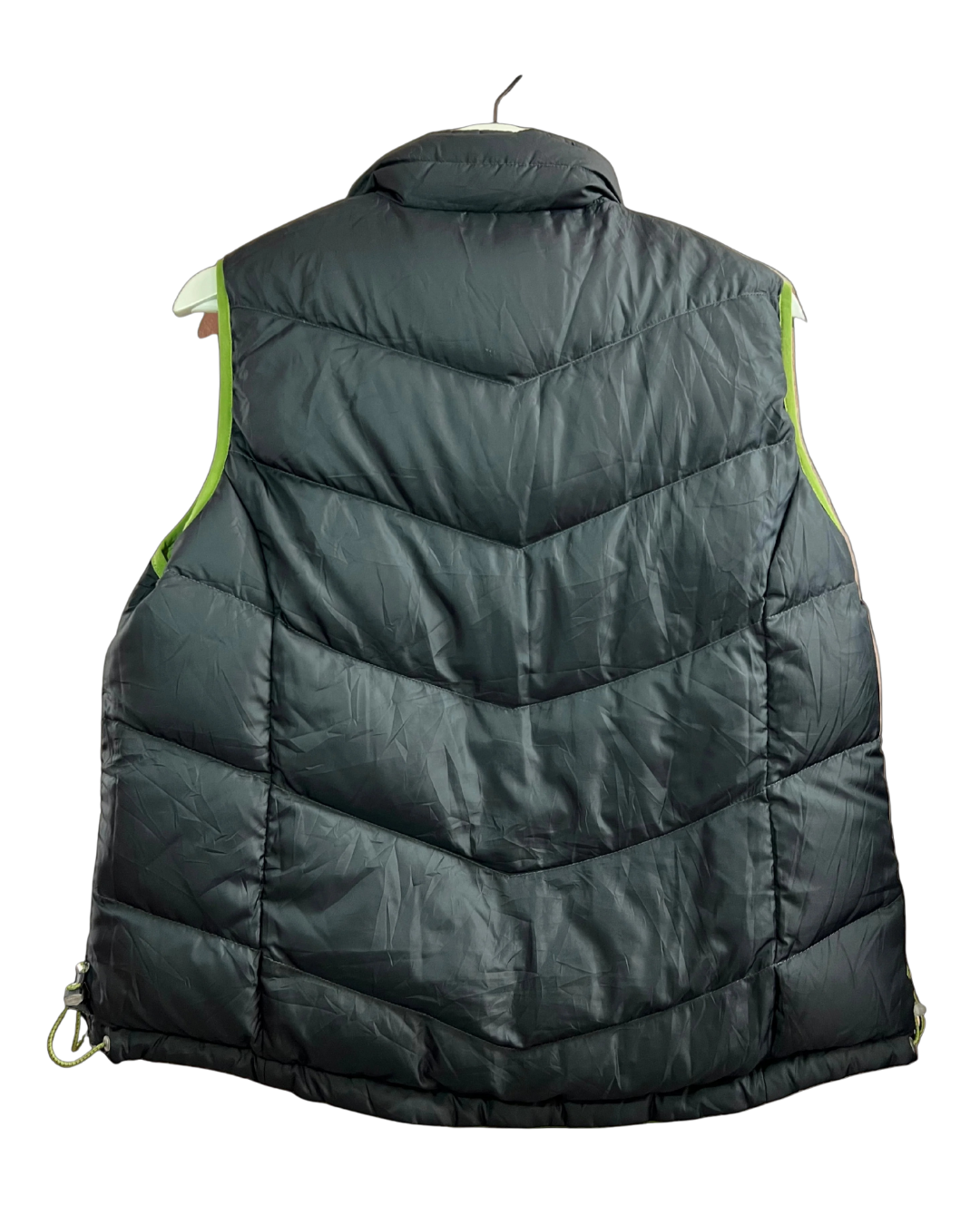 Reverseable Green and Black Puffervest