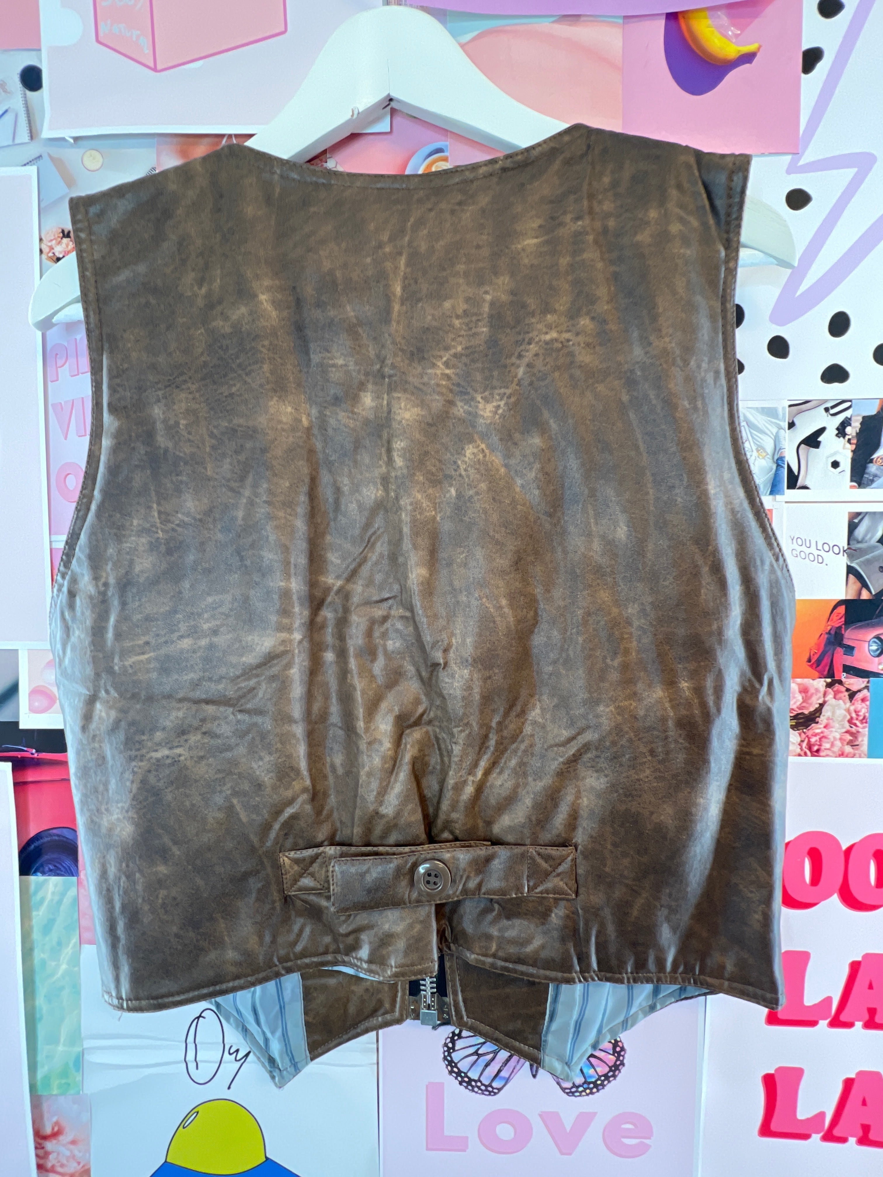 Brown Markoz Divat Vest