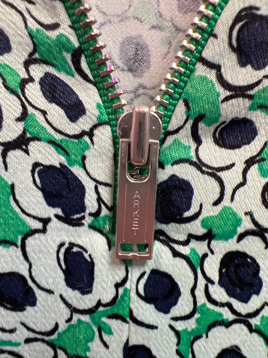 Arket green flower dress