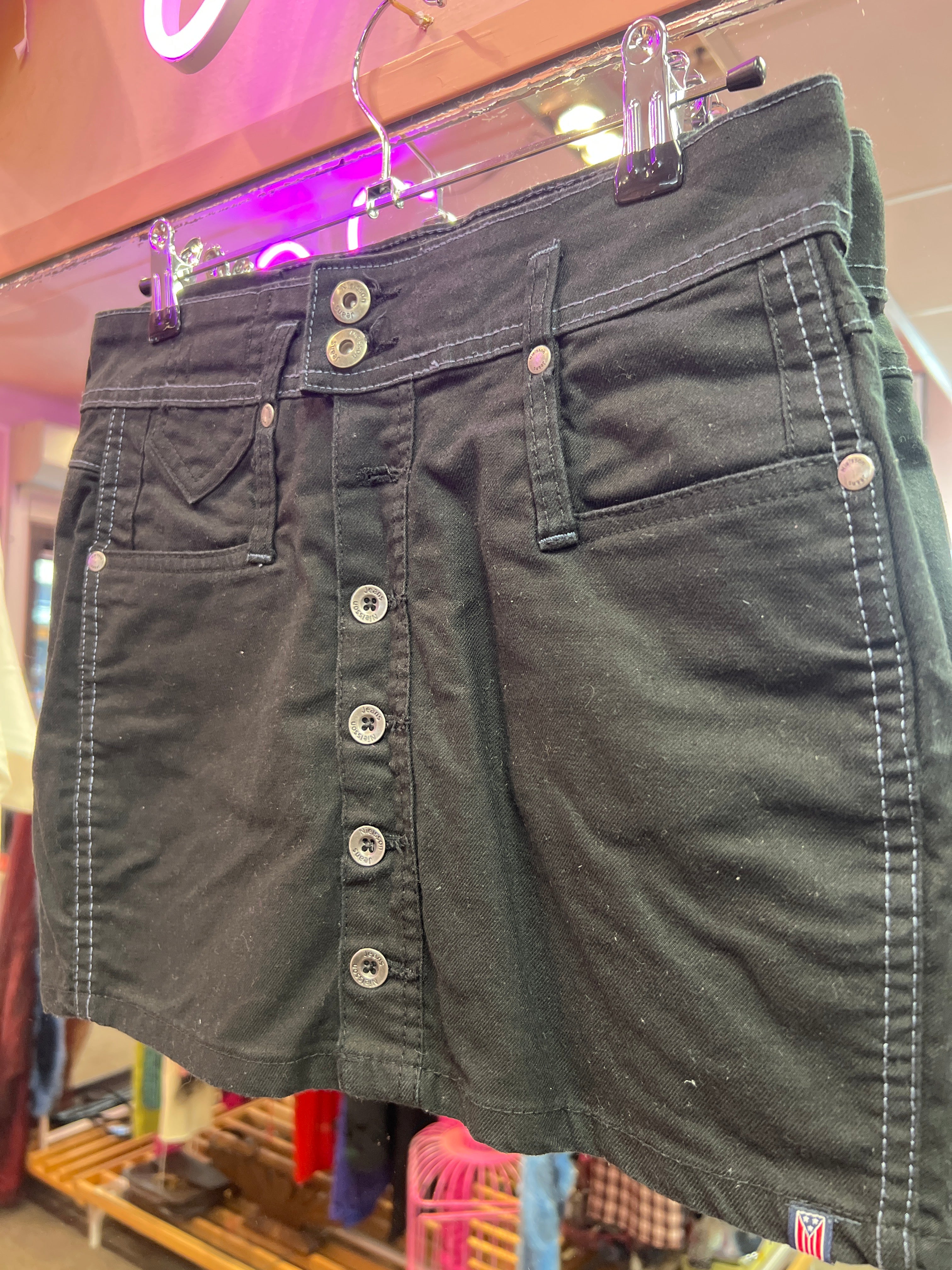 svart jeanskjol Nielsson