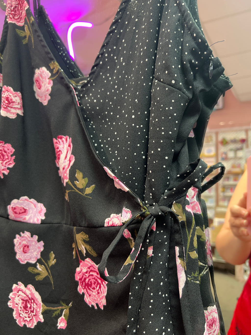 Polka dots and flowers dress