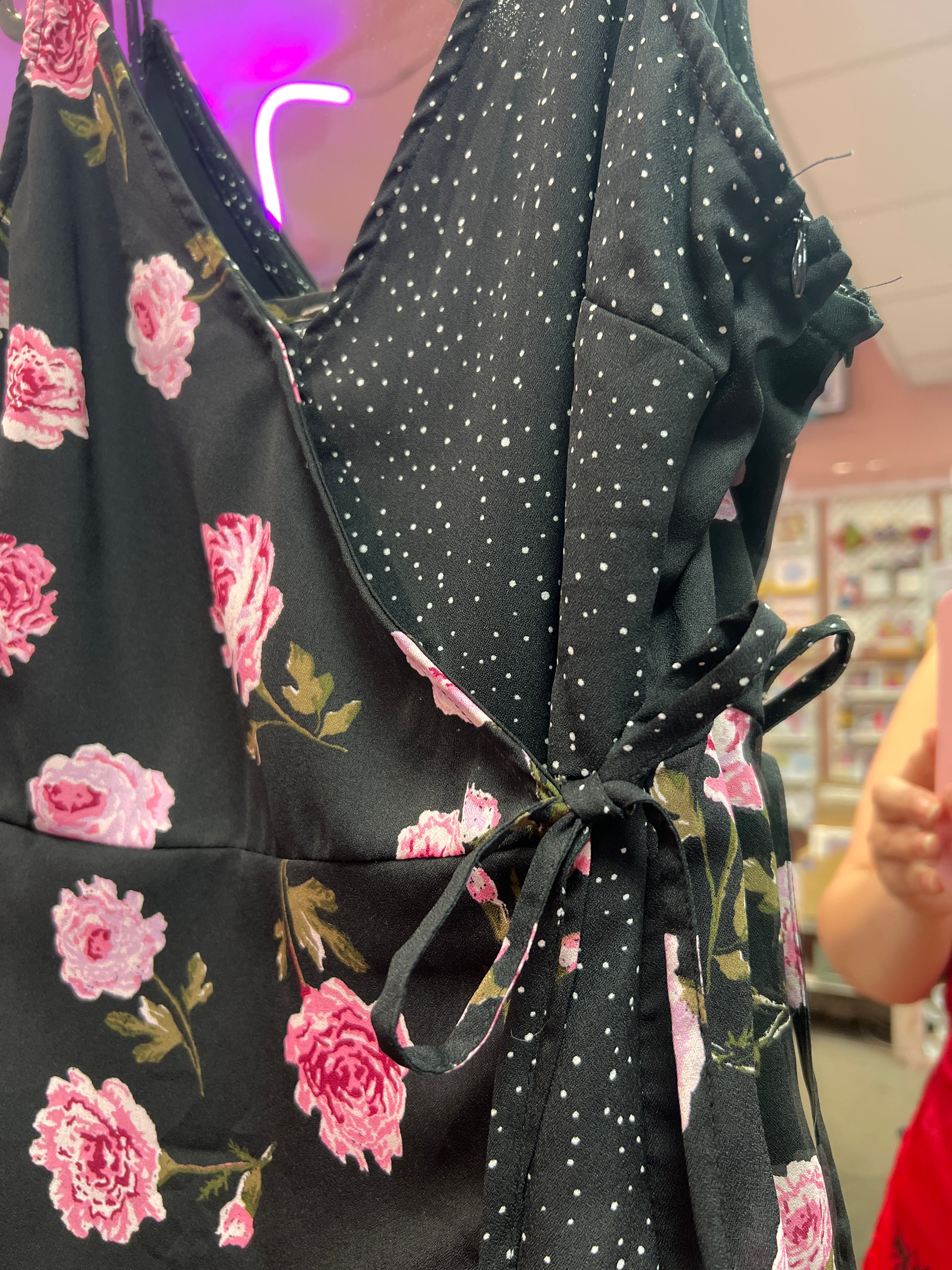 Polka dots and flowers dress
