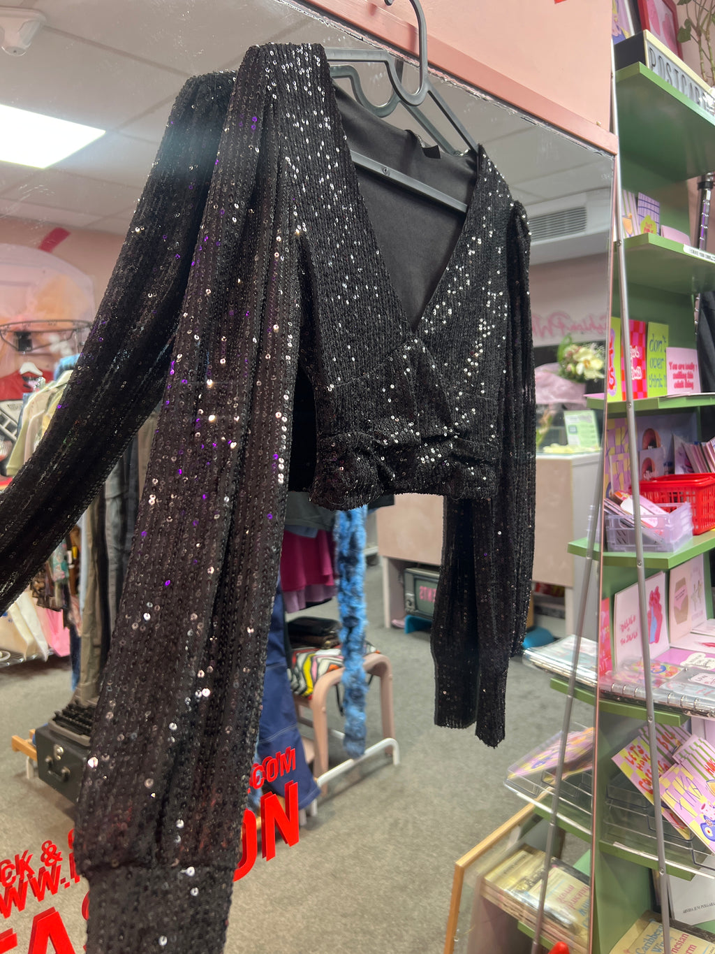 Sequin cropped top Amisu