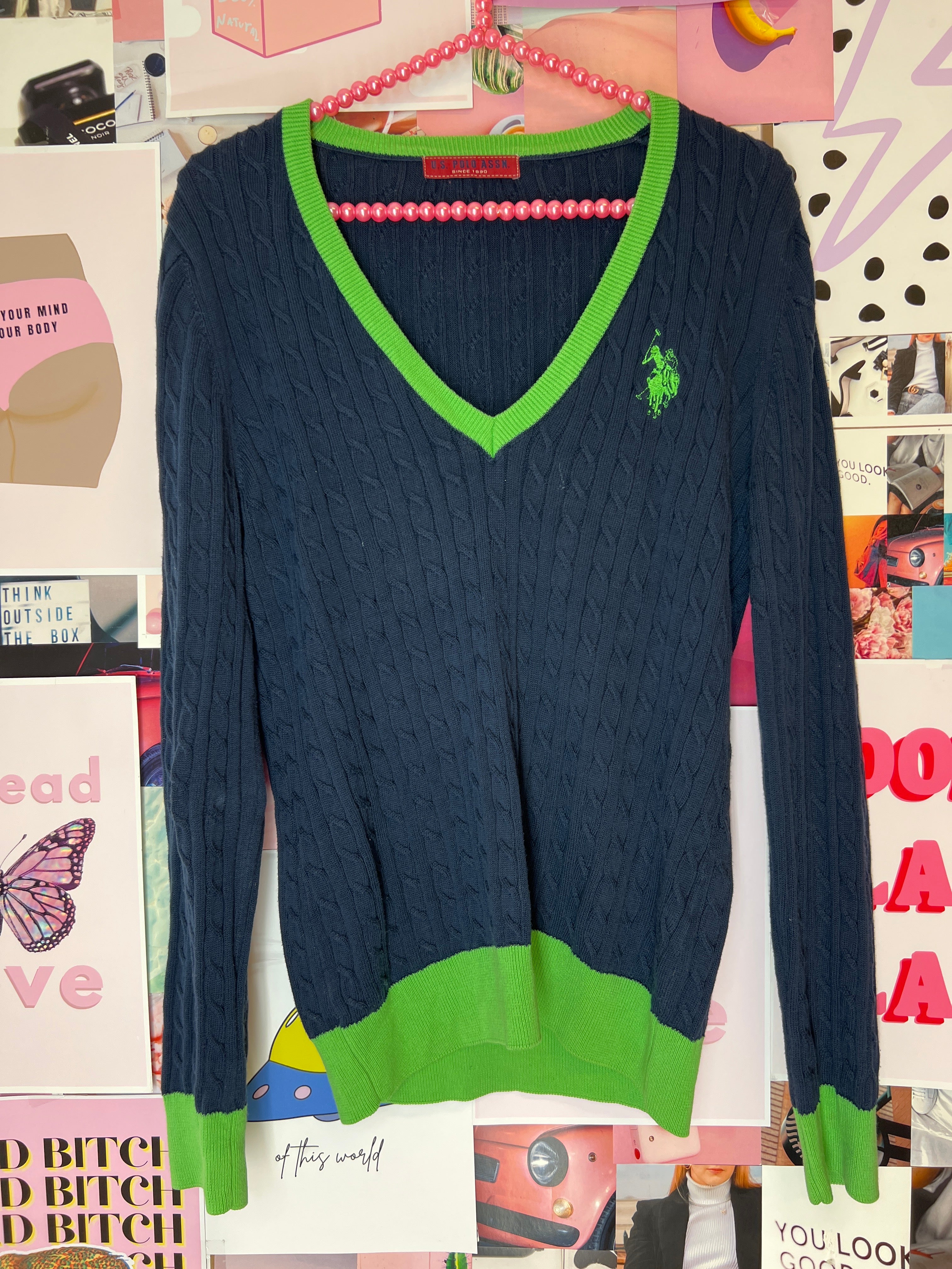 US Polo Blue and Green