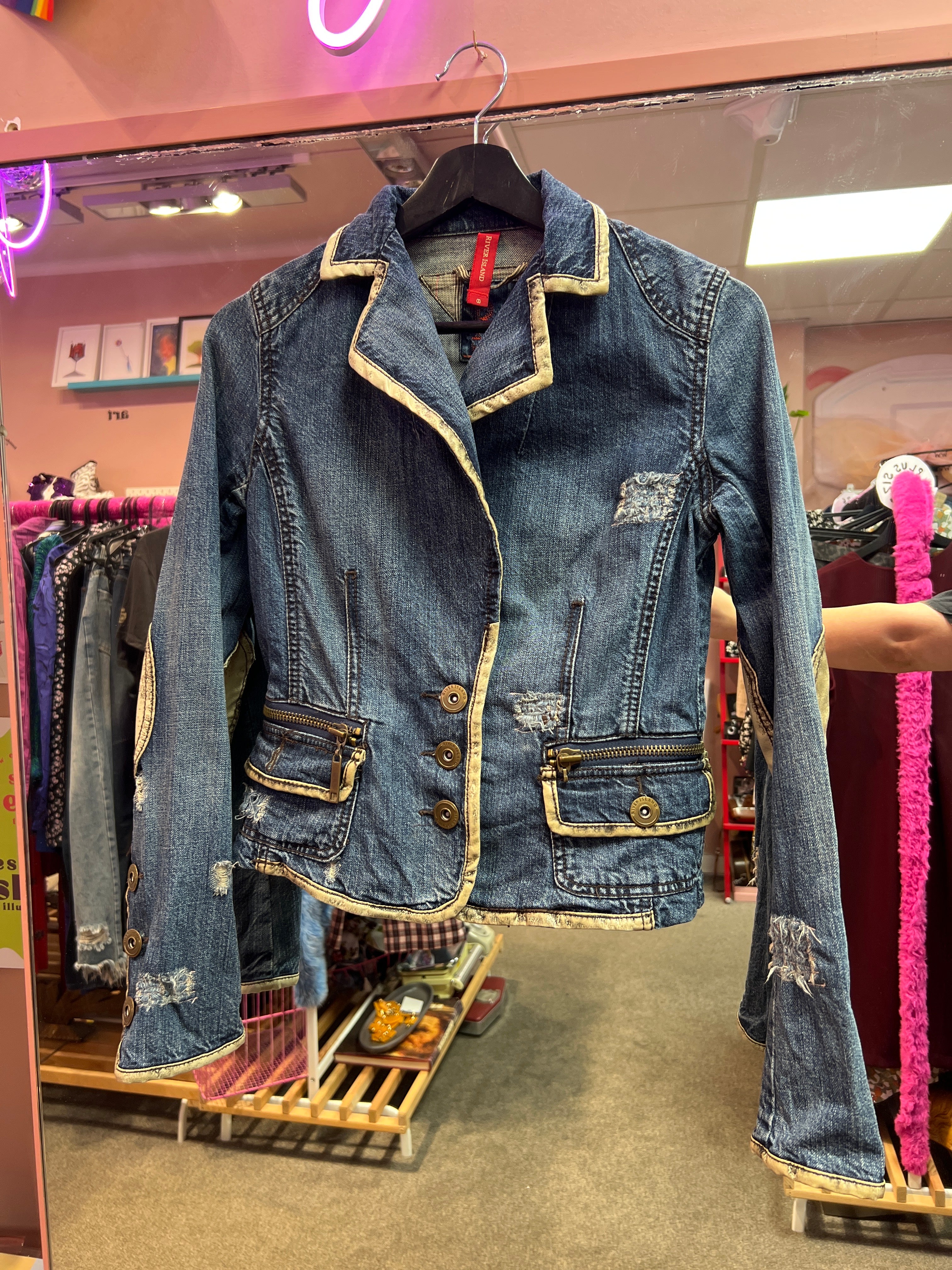 Jeansjacka Y2K-känsla River Island