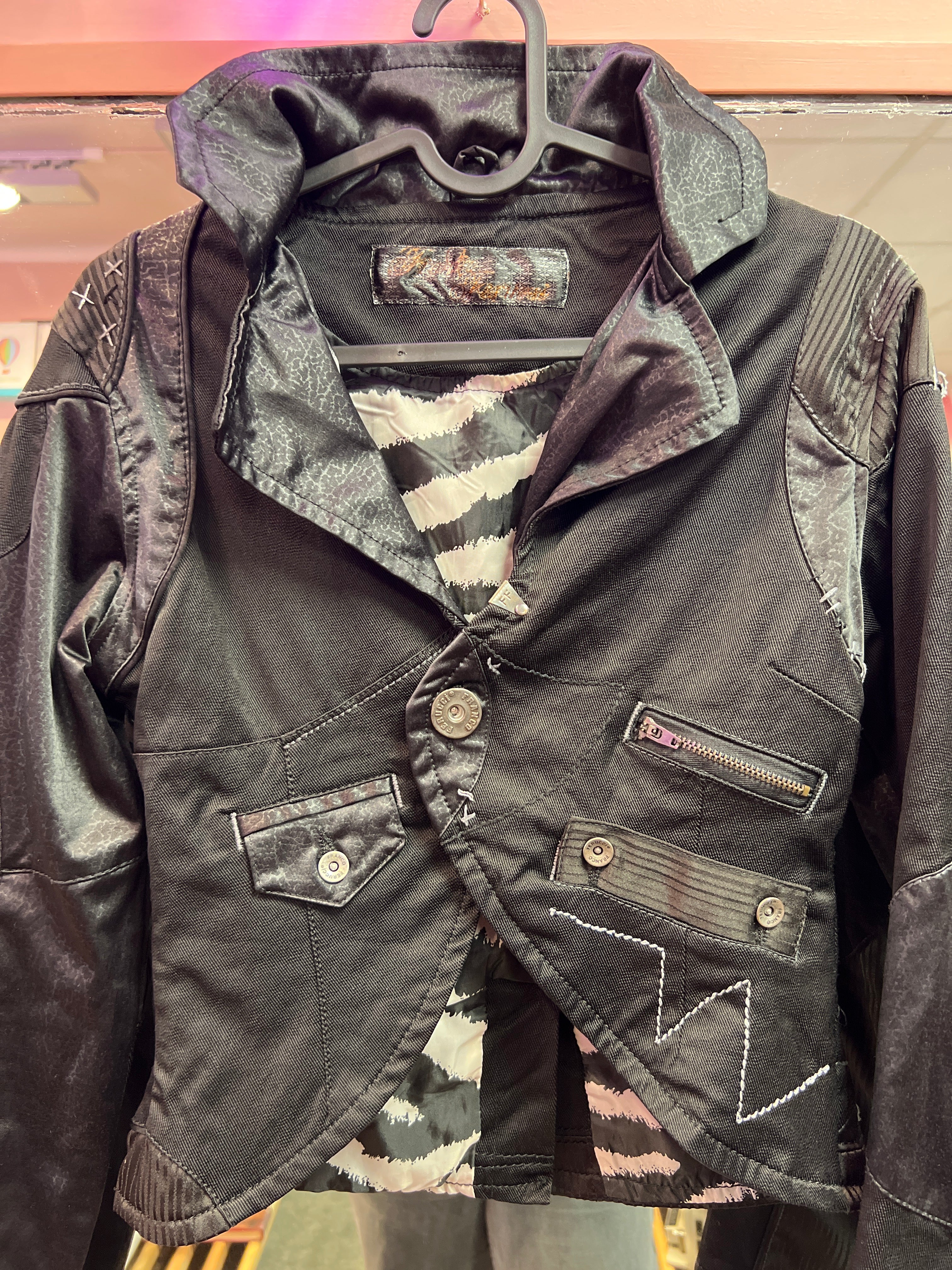 Goth Vampire Crop jacket y2k vibes