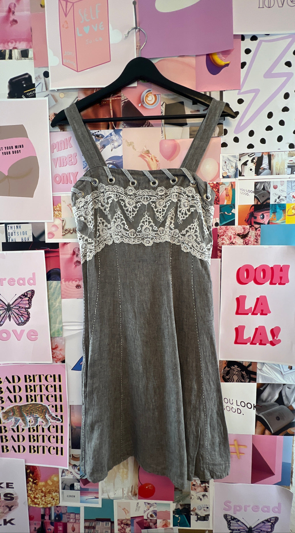 Grey cute dress