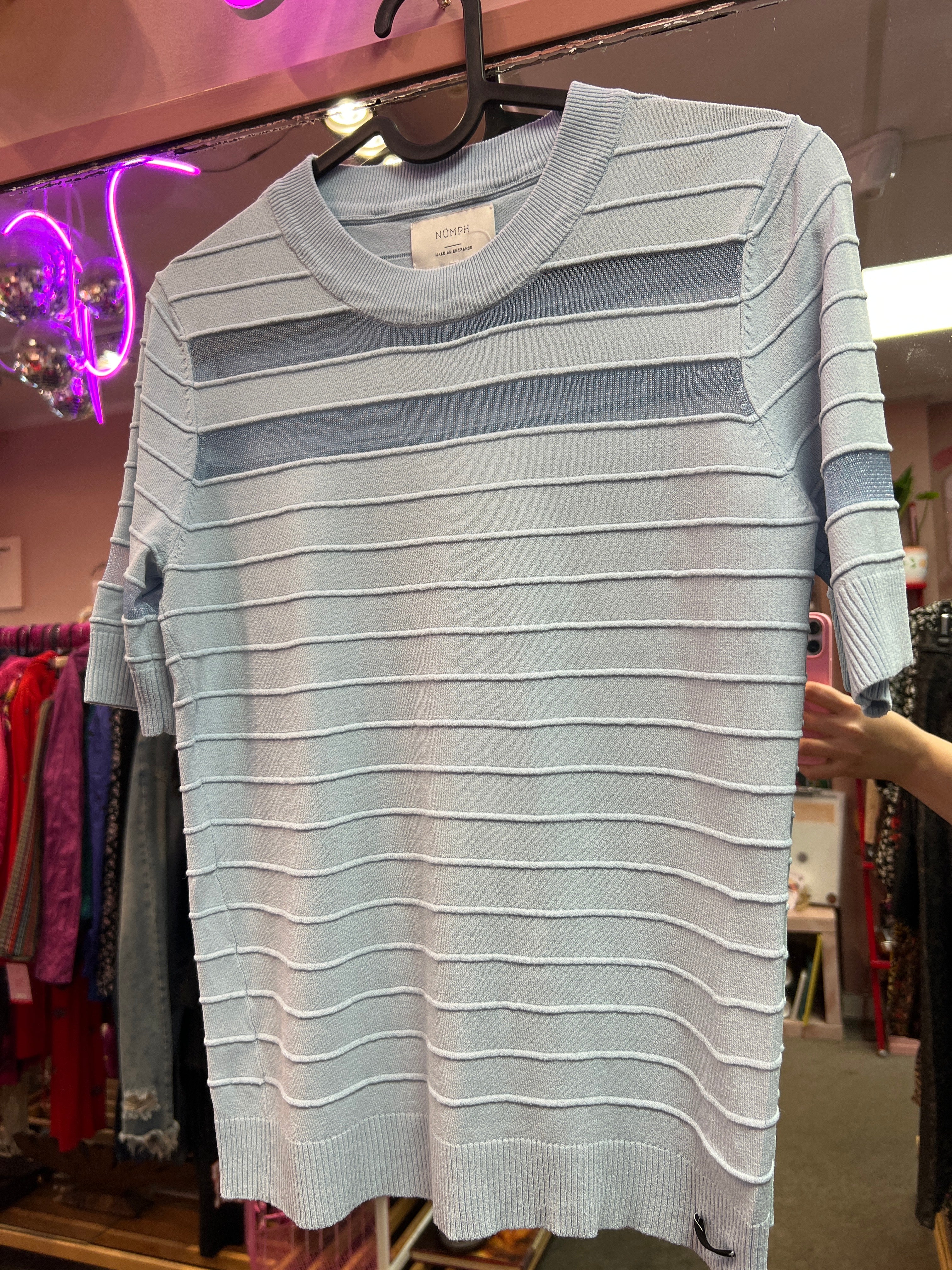 Numph blue top