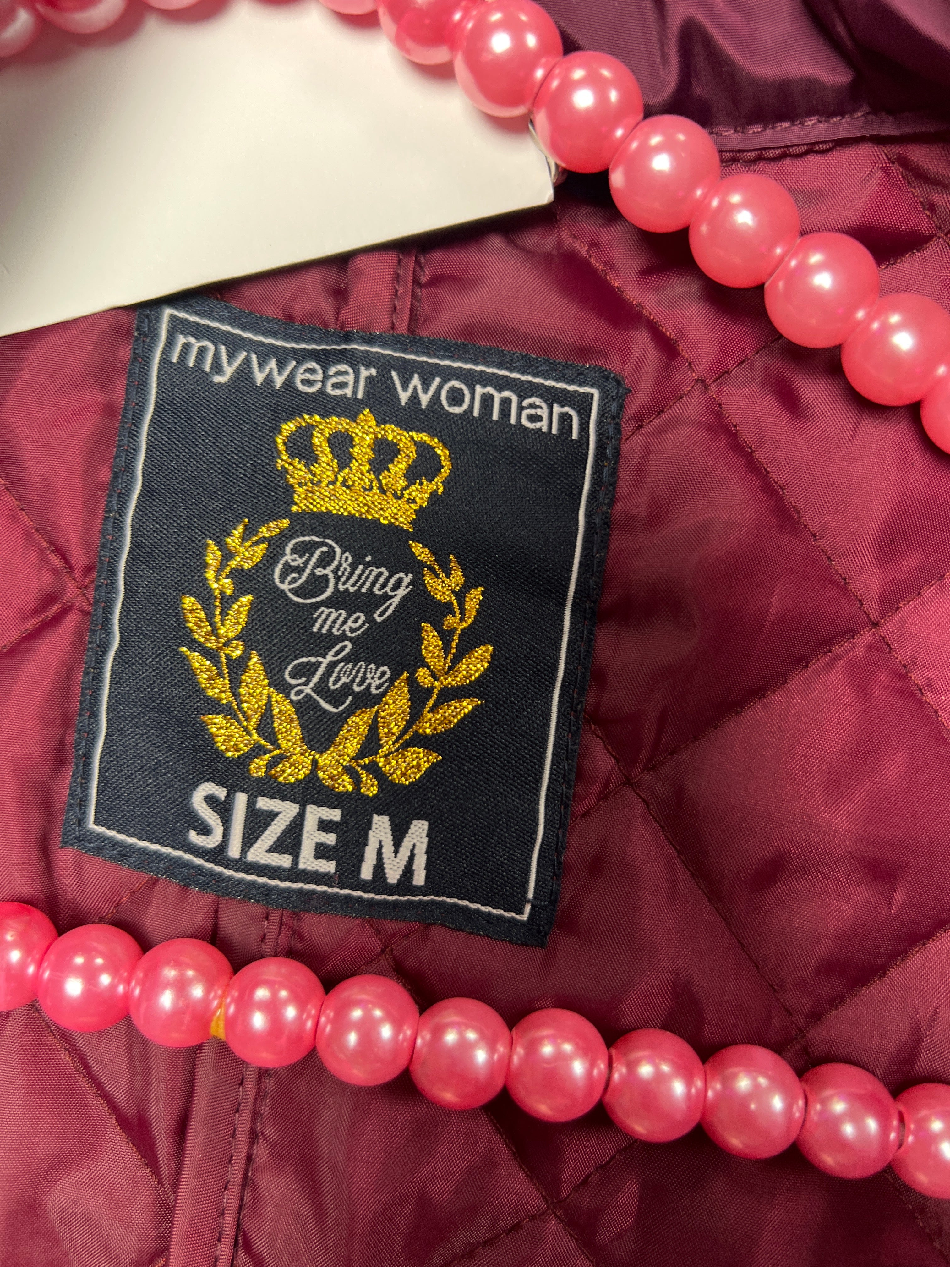 Wine Red mywear Light Padded Jacket