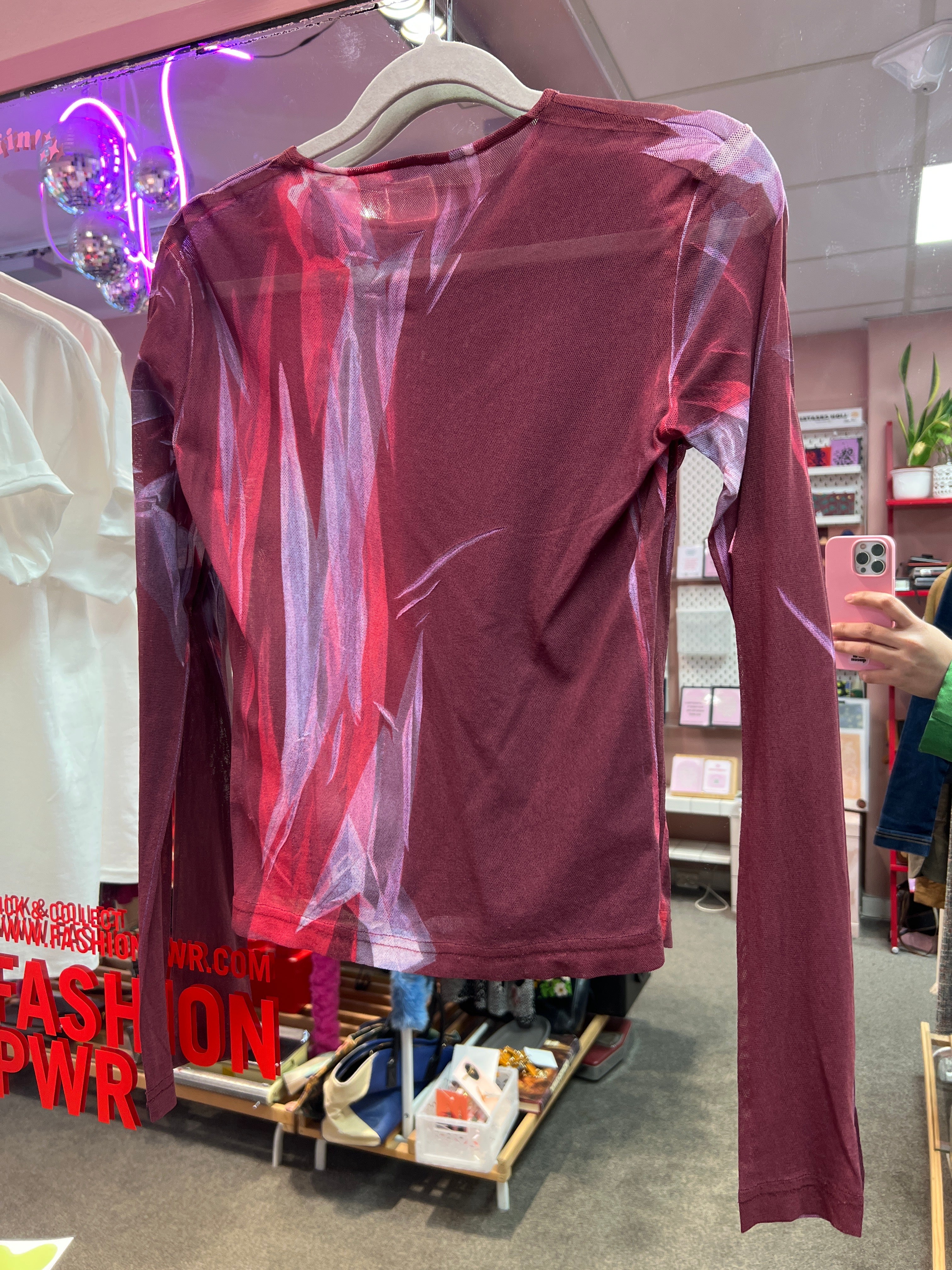 Miss Sixty mesh Y2K vibes top
