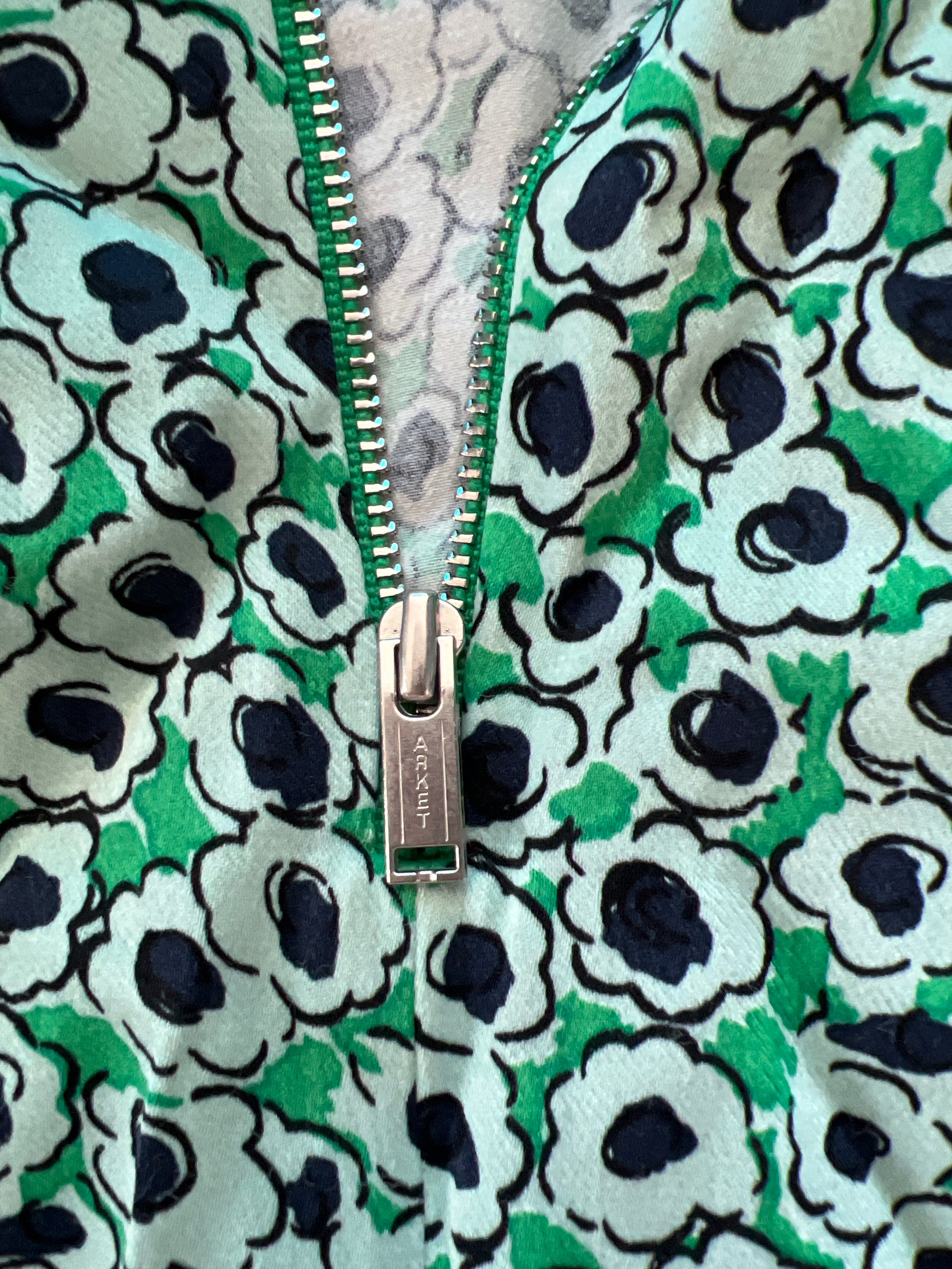 Arket green flower dress