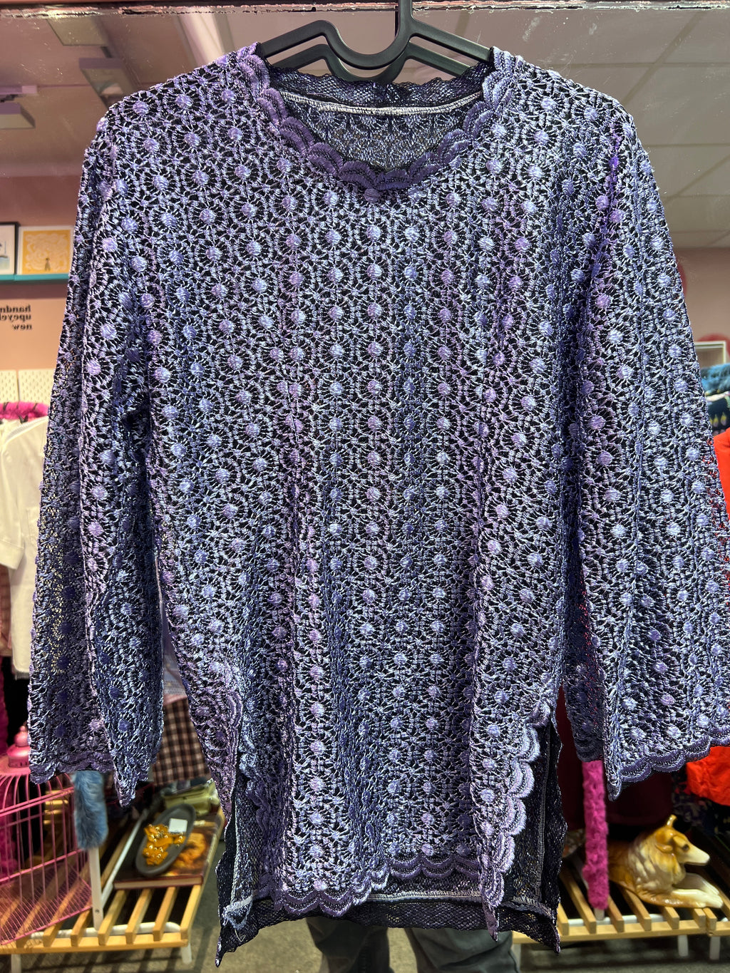Purple Y2K vibes top